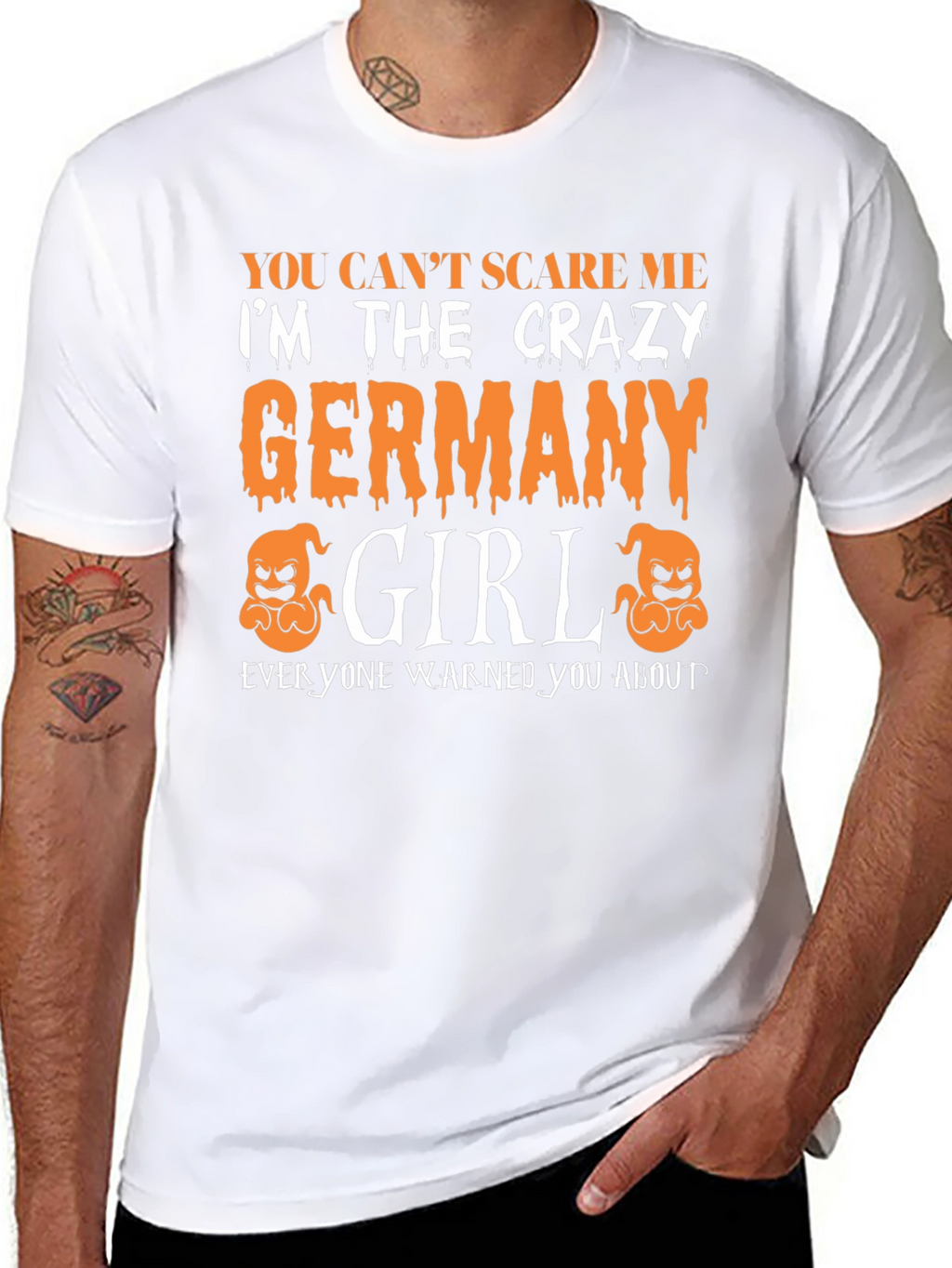 Crazy Germany Girl Halloween T-Shirt