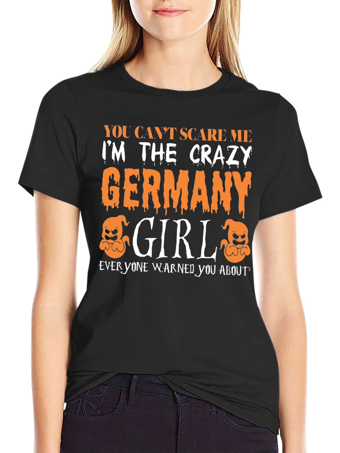 Crazy Germany Girl Halloween T-Shirt