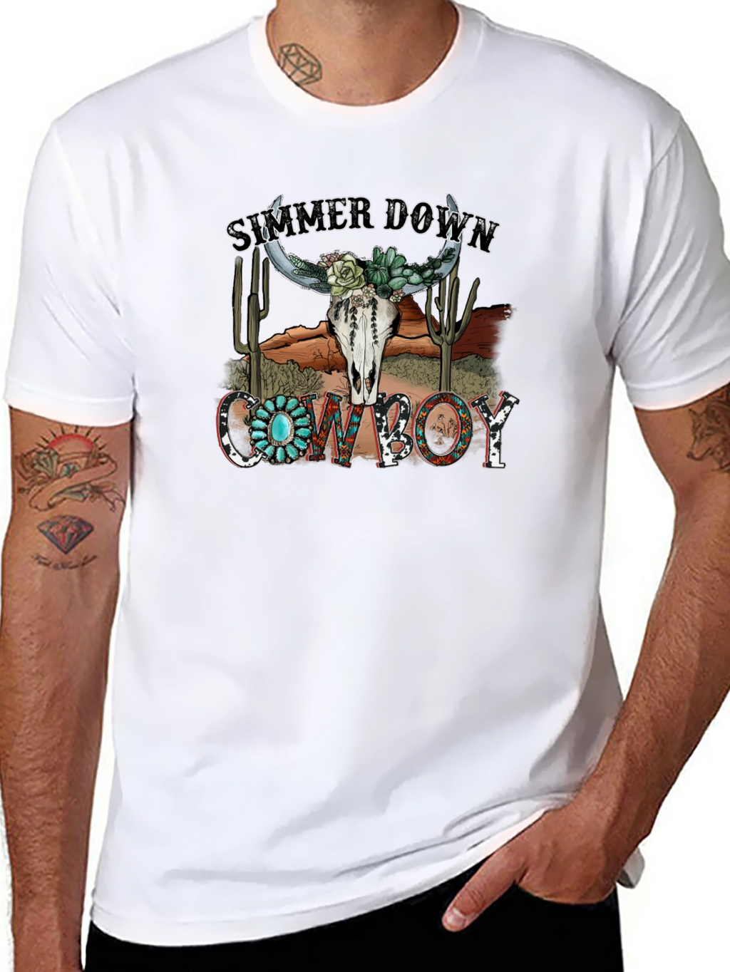 Summer Down Cowboy Graphic Tee