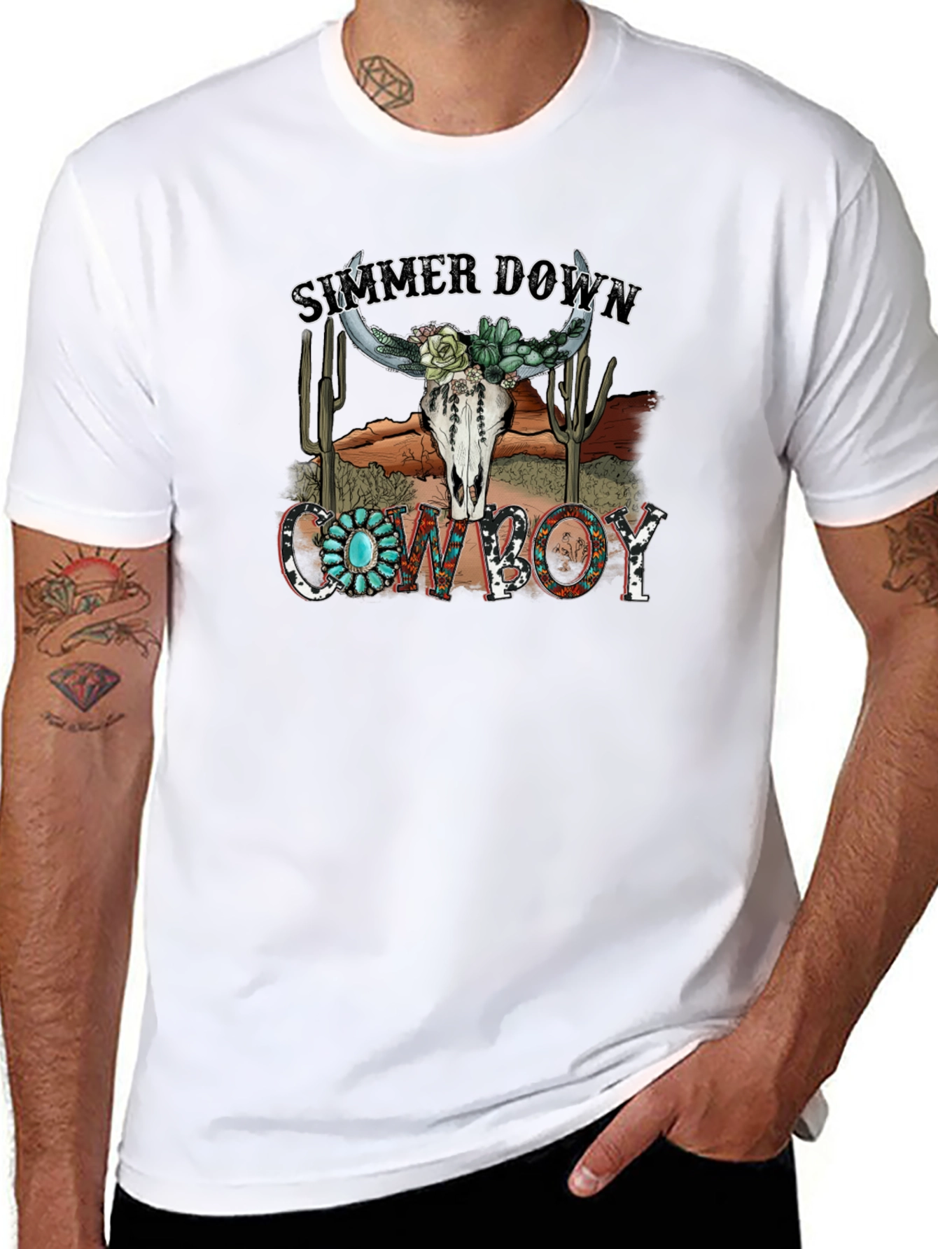 Summer Down Cowboy Graphic Tee