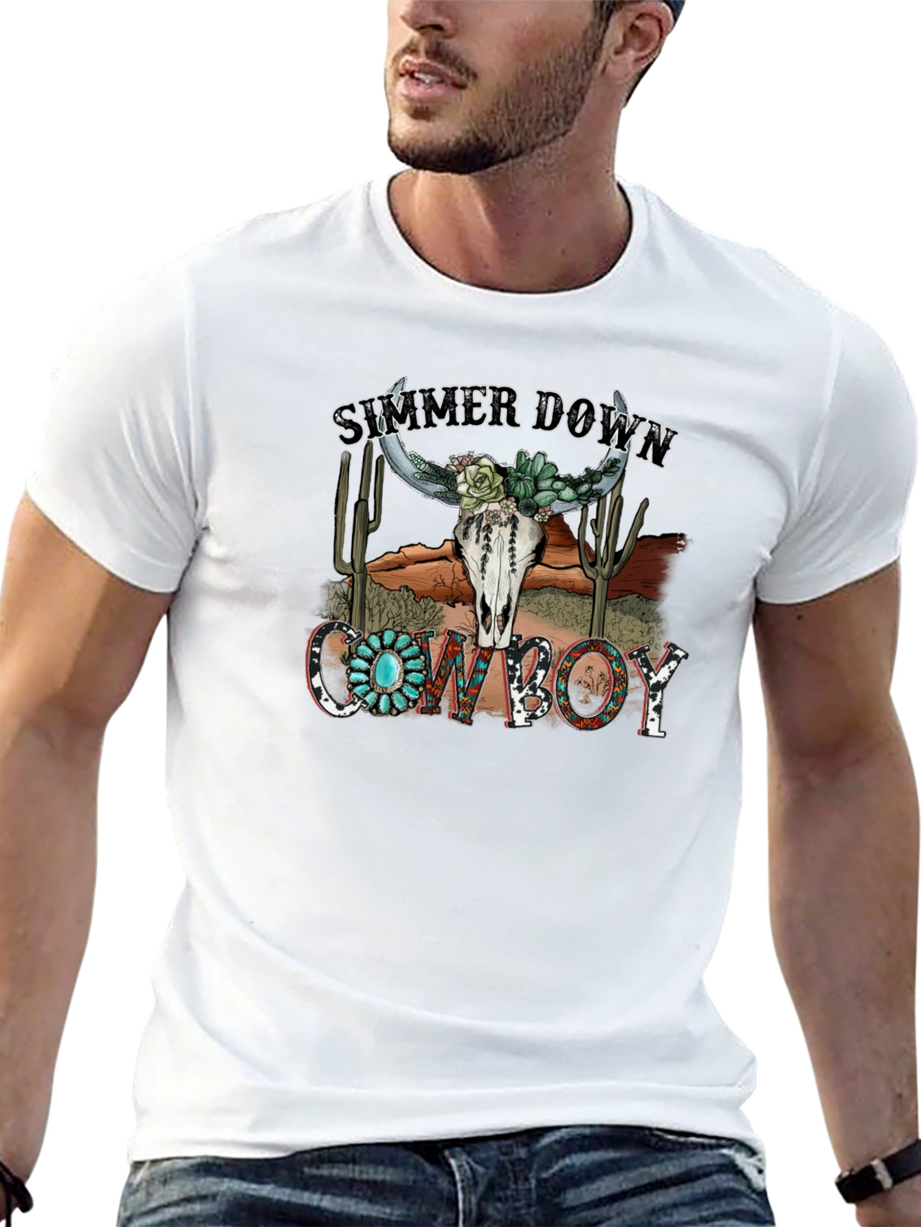 Summer Down Cowboy Graphic Tee