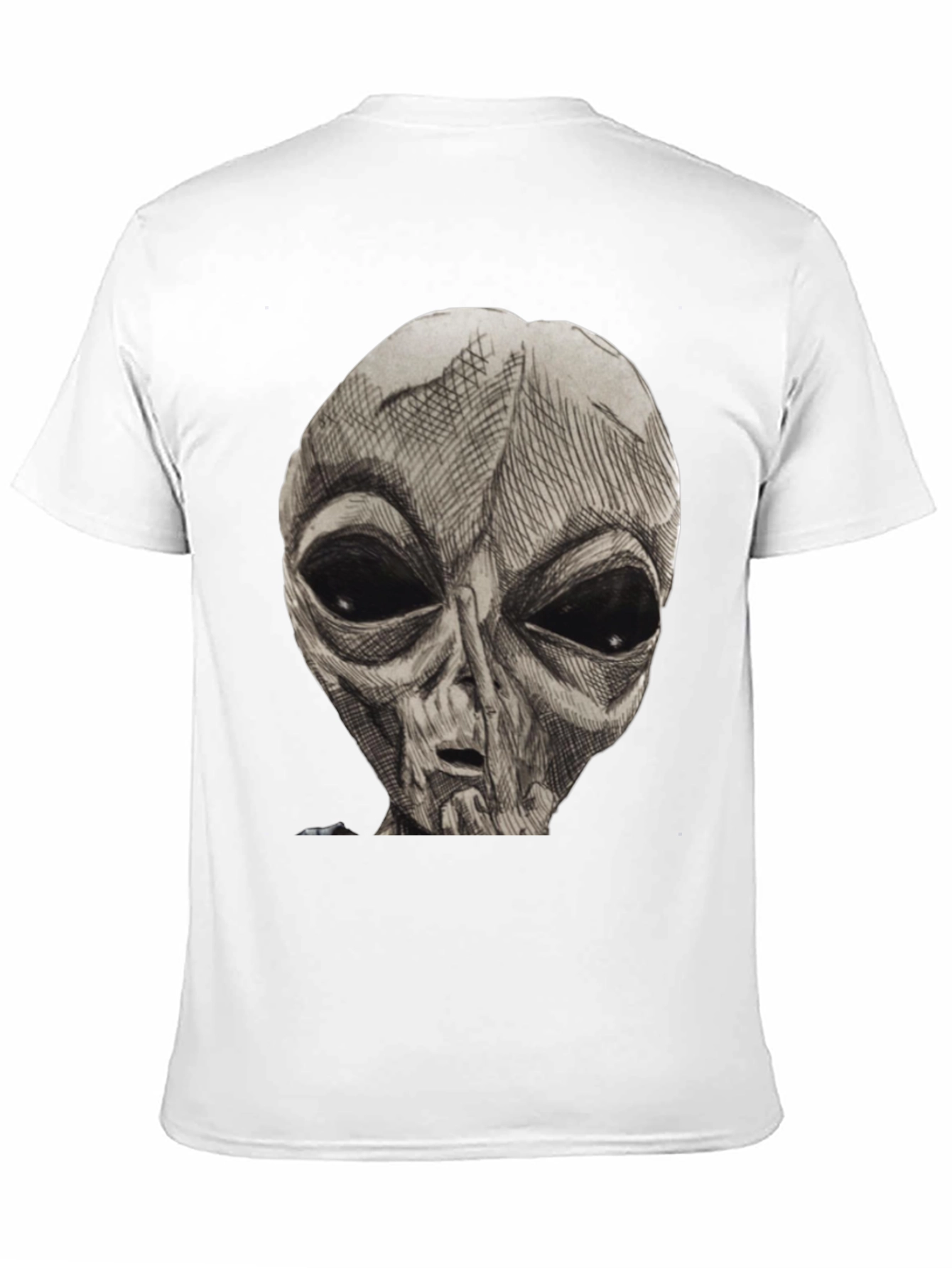 Alien Graphic Print T-Shirt - Classic Black Tee