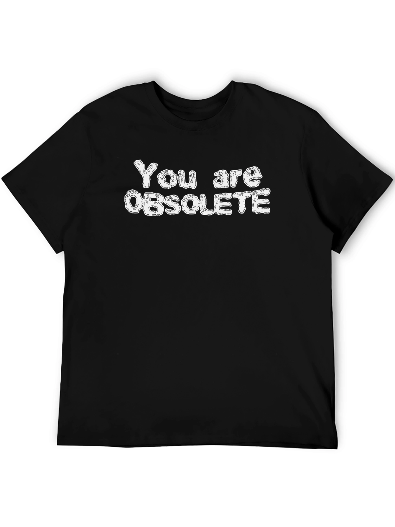 Obsolete Graphic T-Shirt - Black Crew Neck Tee