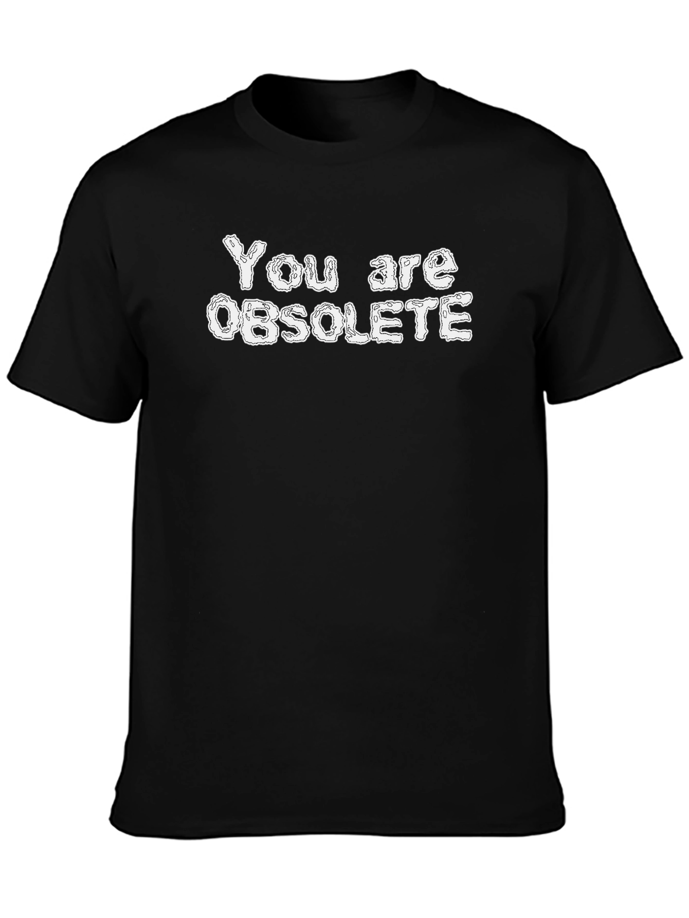 Obsolete Graphic T-Shirt - Black Crew Neck Tee