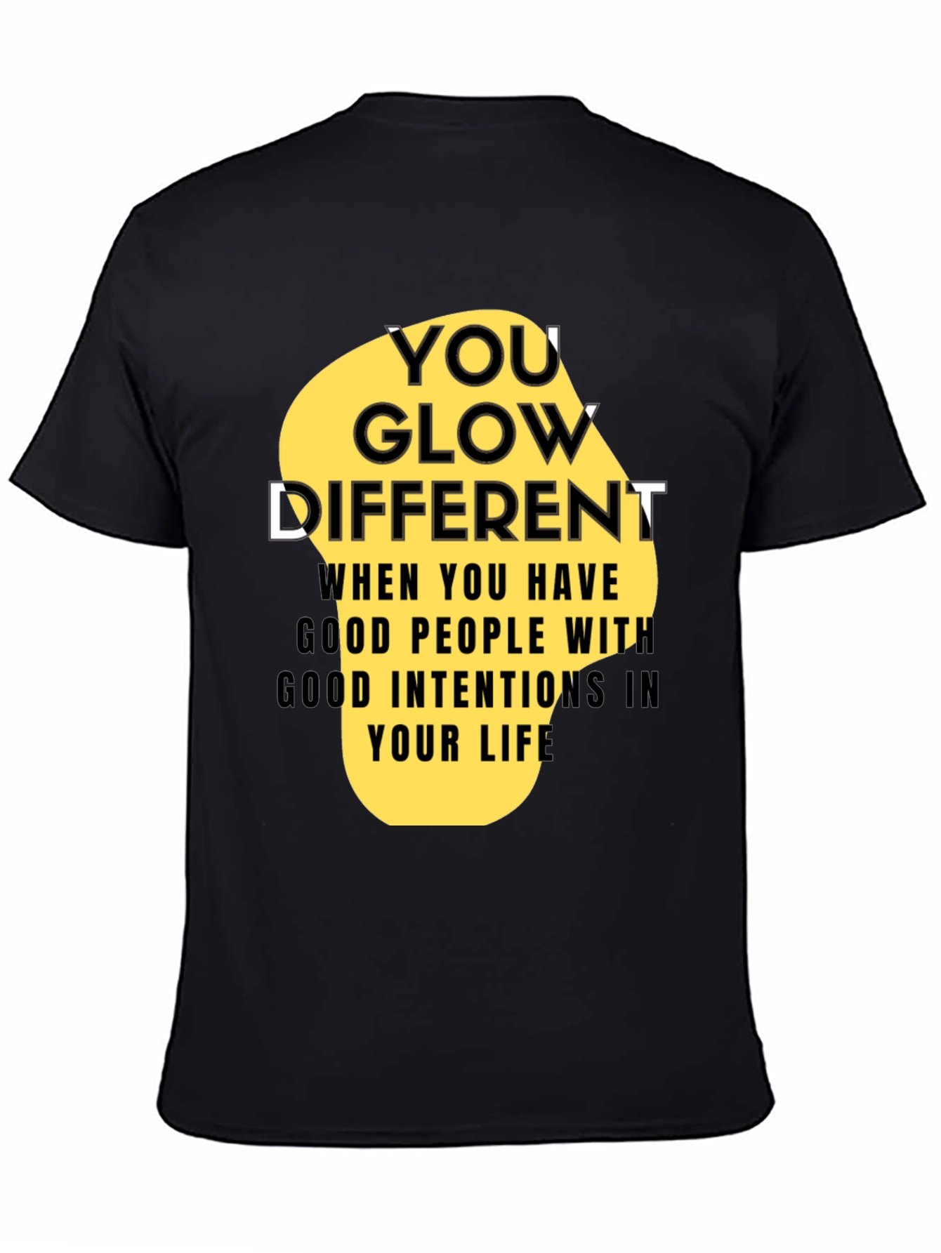 You Glow Different Black Graphic Tee