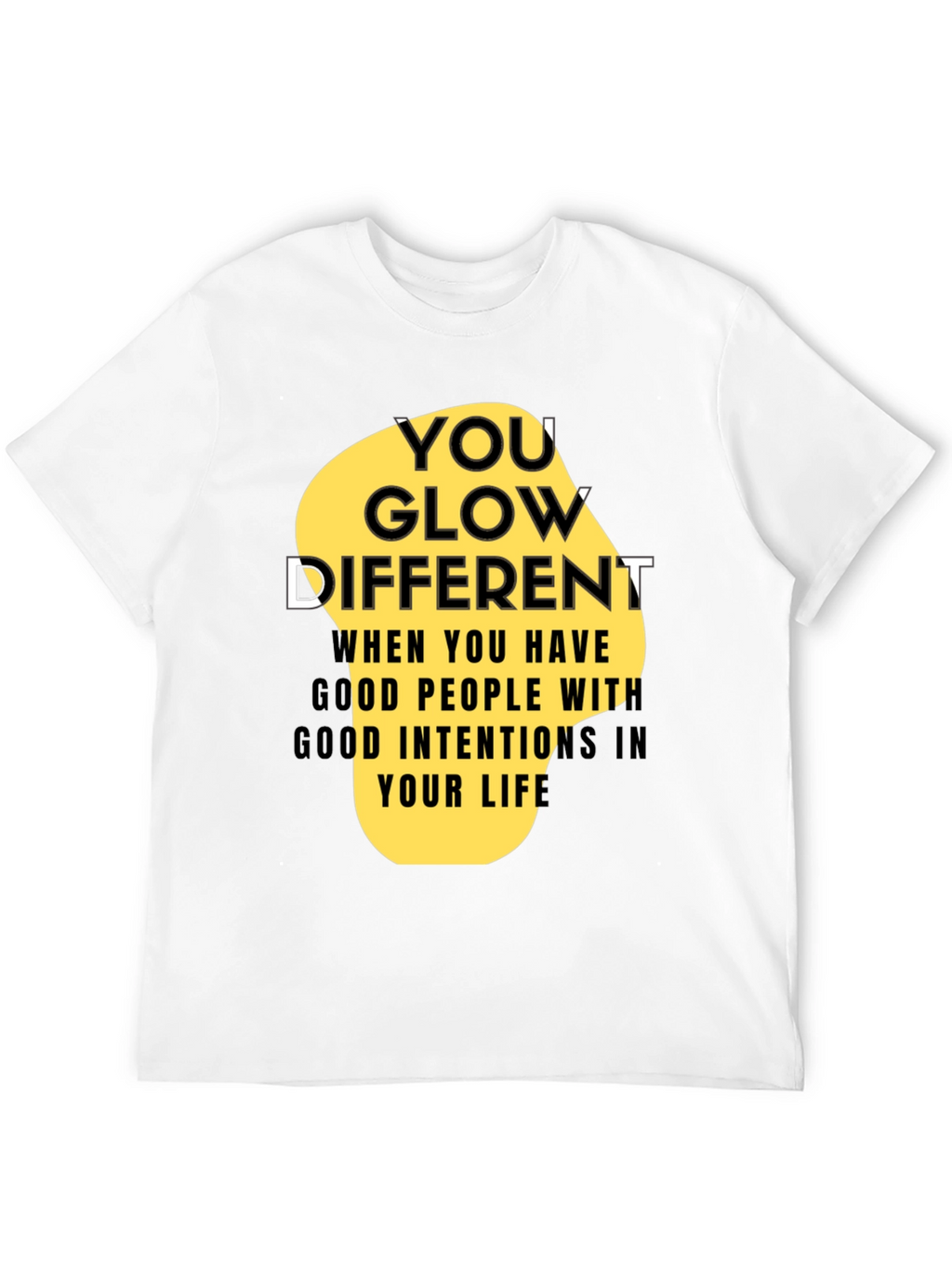 You Glow Different Black Graphic Tee