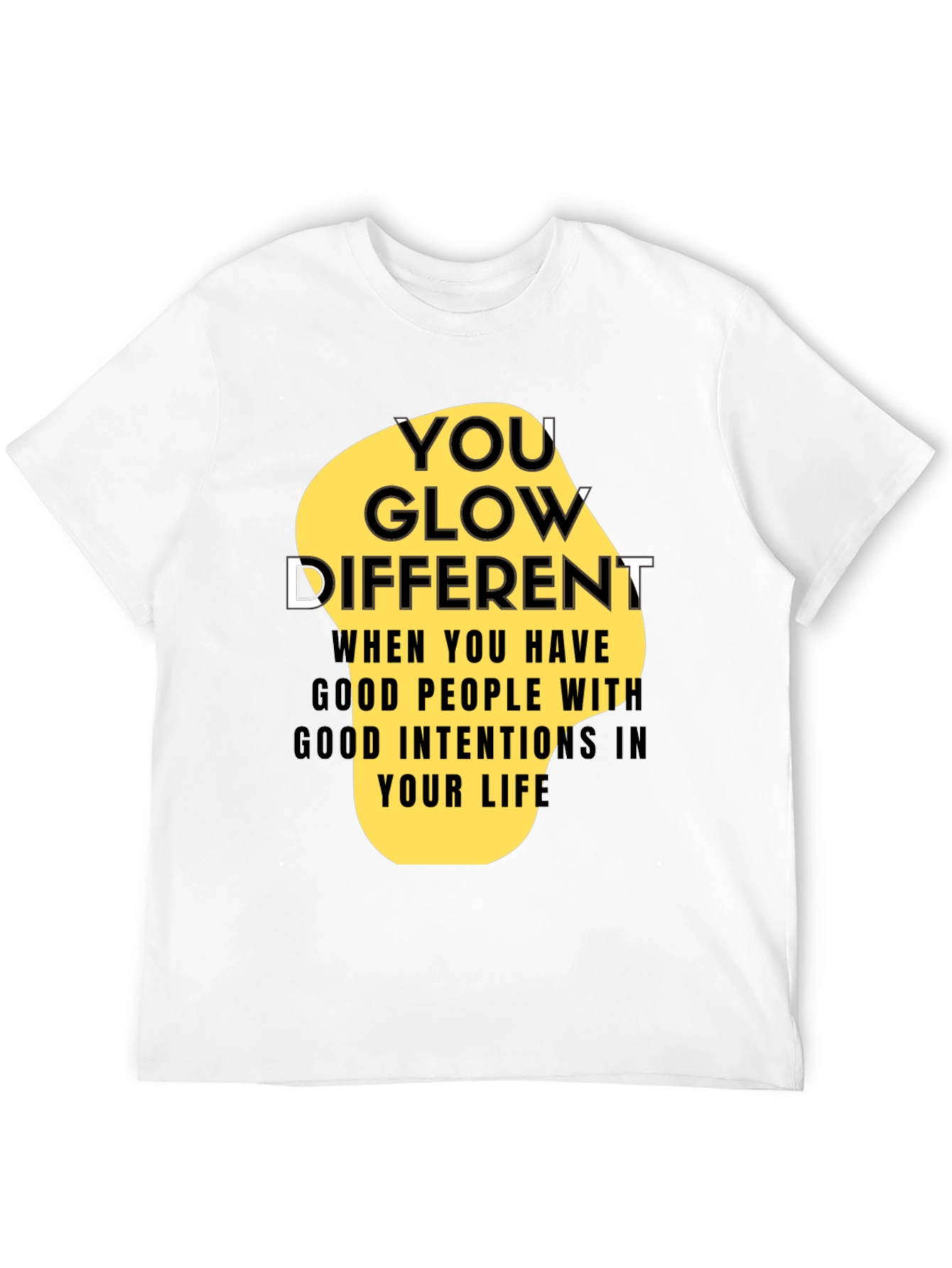 You Glow Different Black Graphic Tee