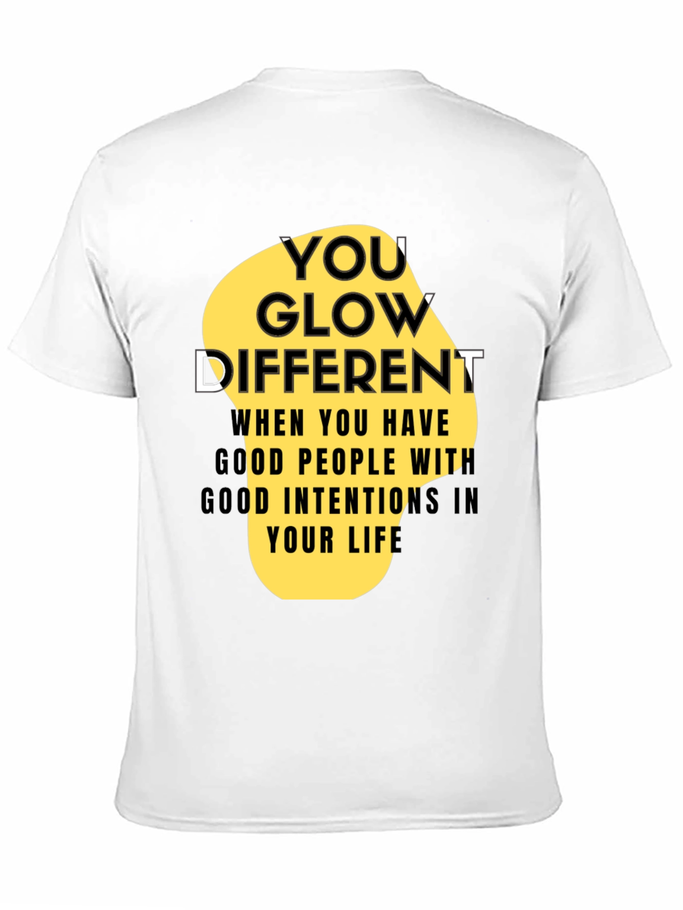 You Glow Different Black Graphic Tee