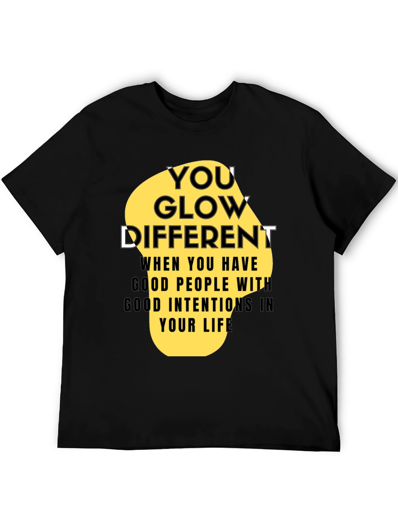 You Glow Different Black Graphic Tee