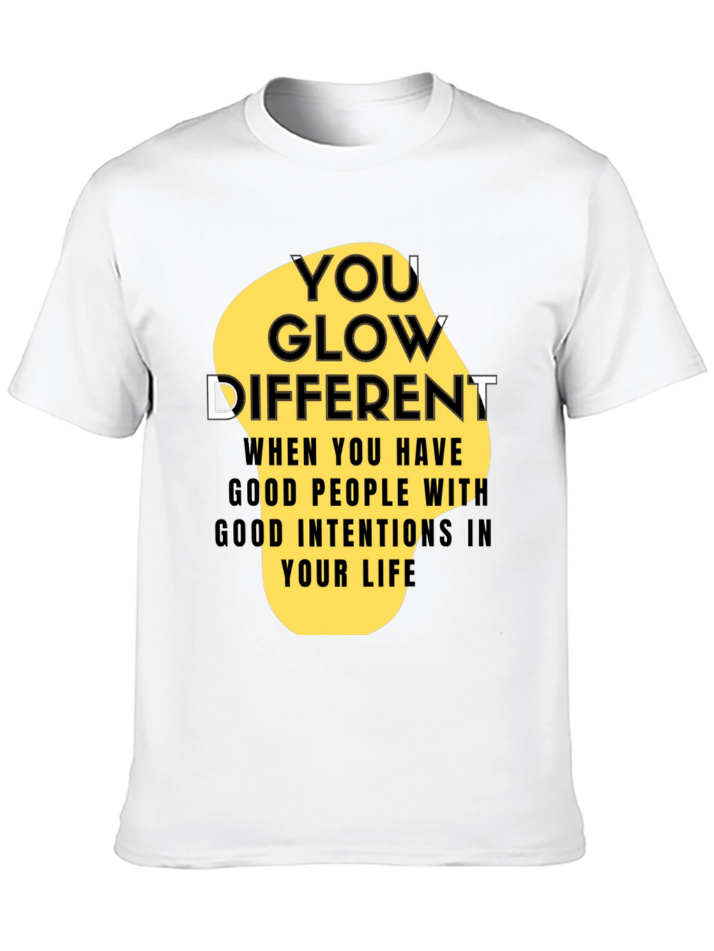 You Glow Different Black Graphic Tee