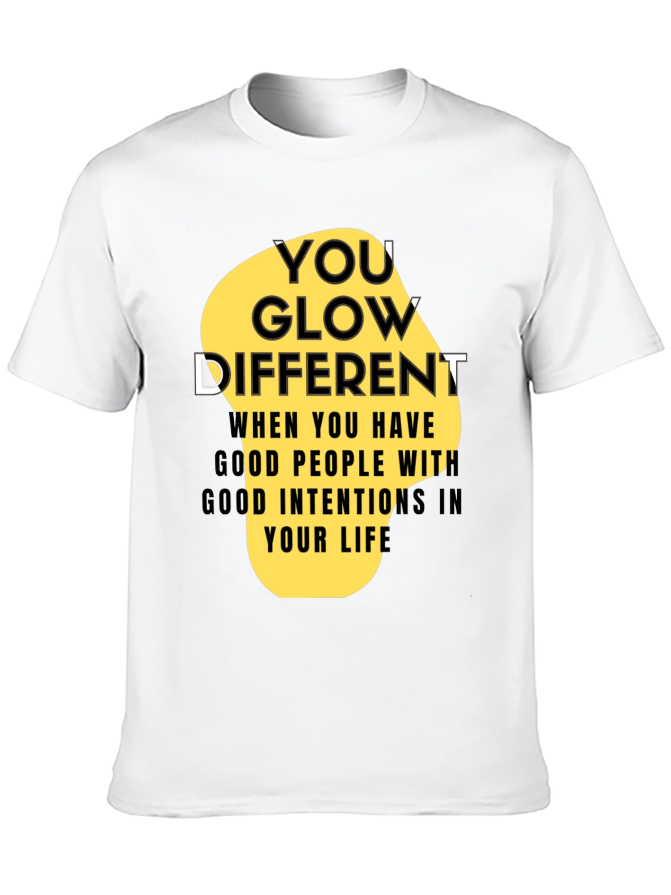 You Glow Different Black Graphic Tee