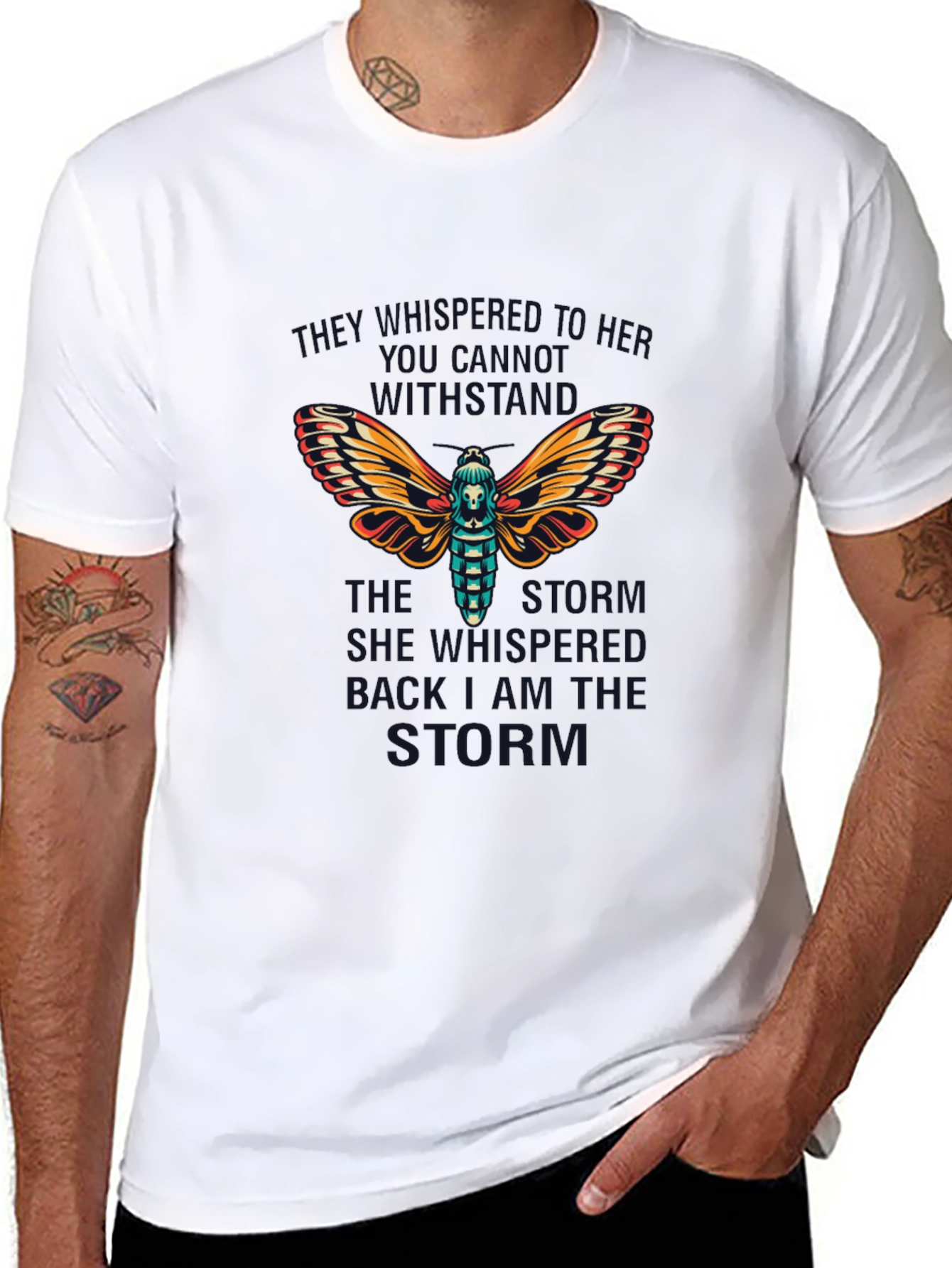 Moth Graphic T-Shirt: She Whisper Back