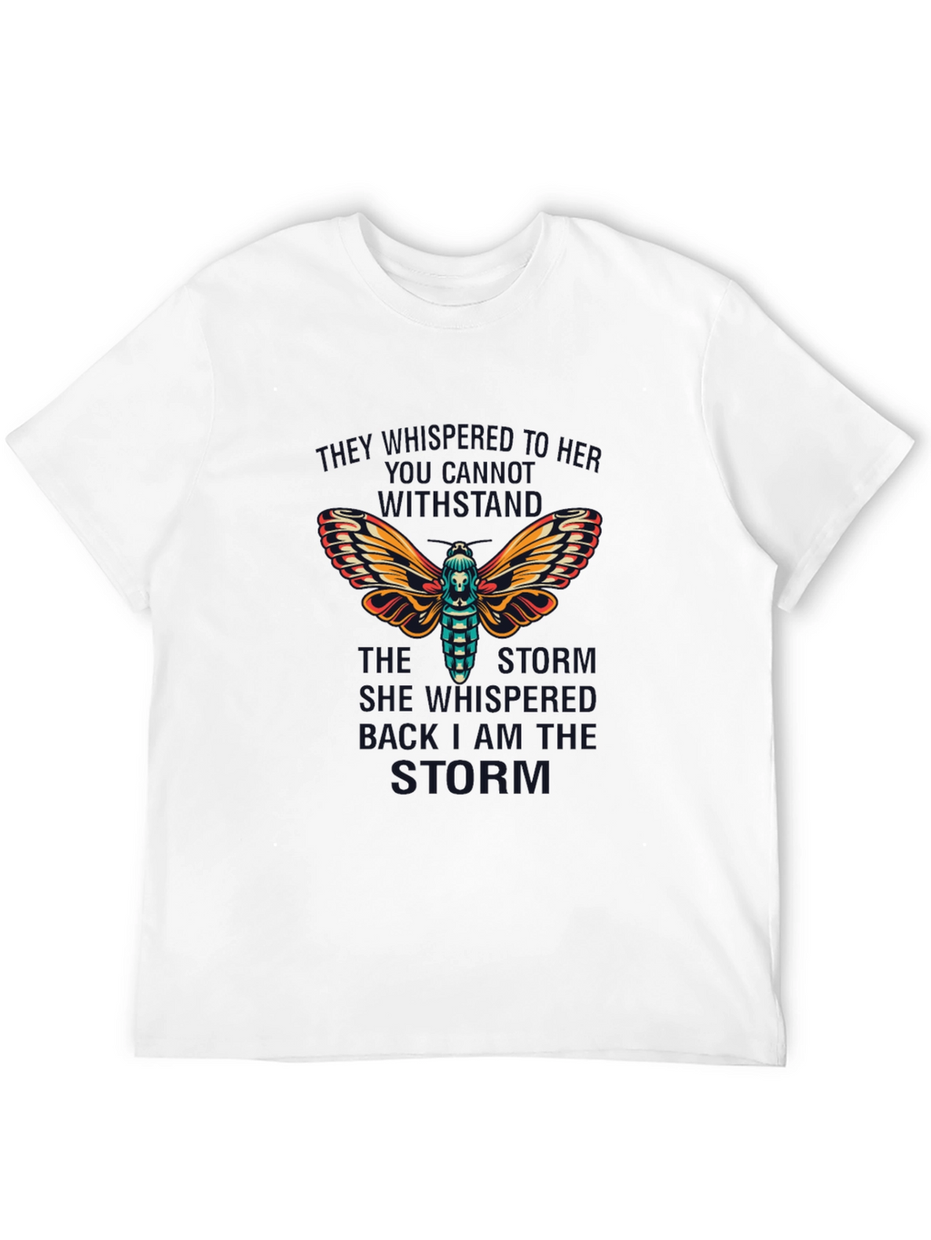 Moth Graphic T-Shirt: She Whisper Back