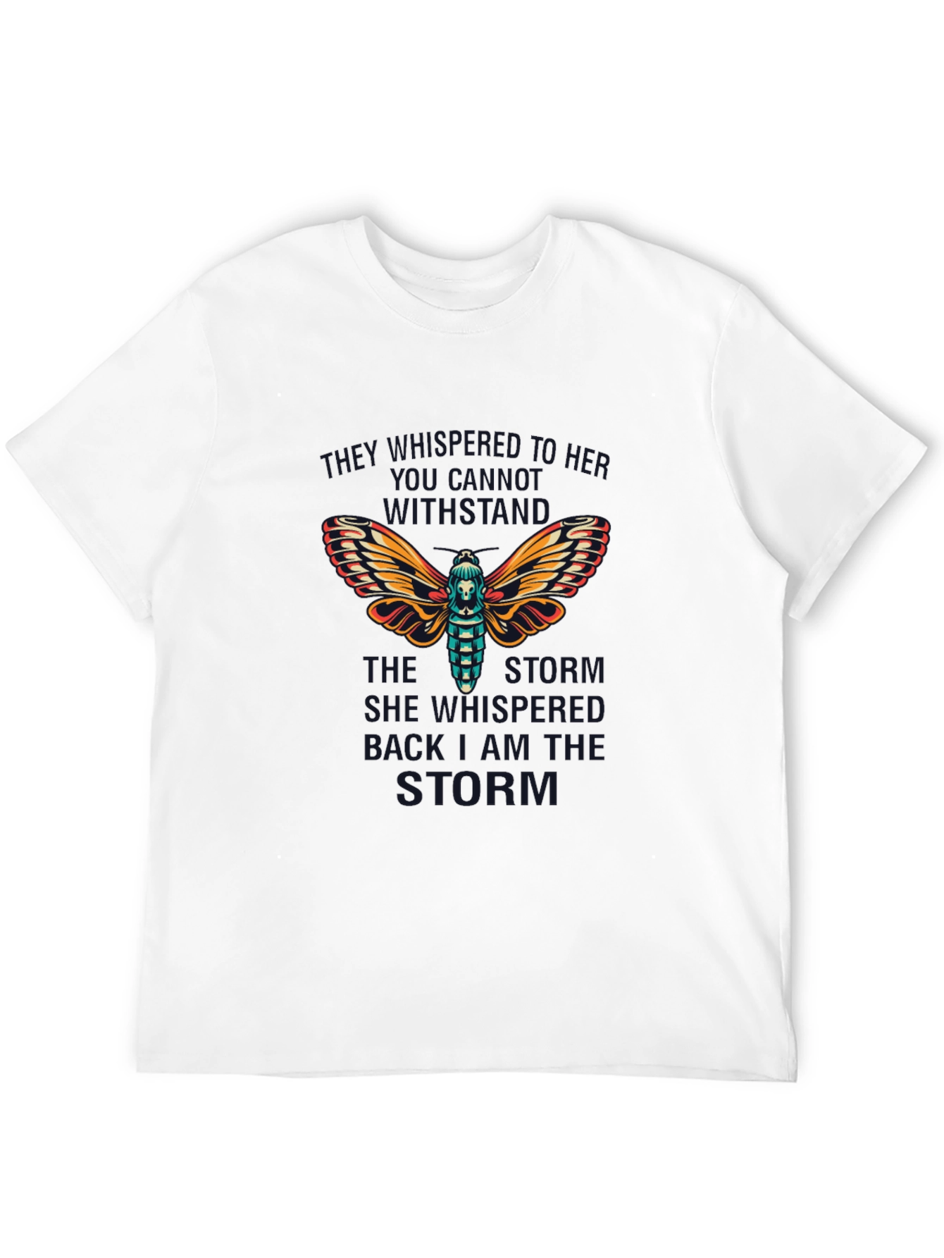 Moth Graphic T-Shirt: She Whisper Back