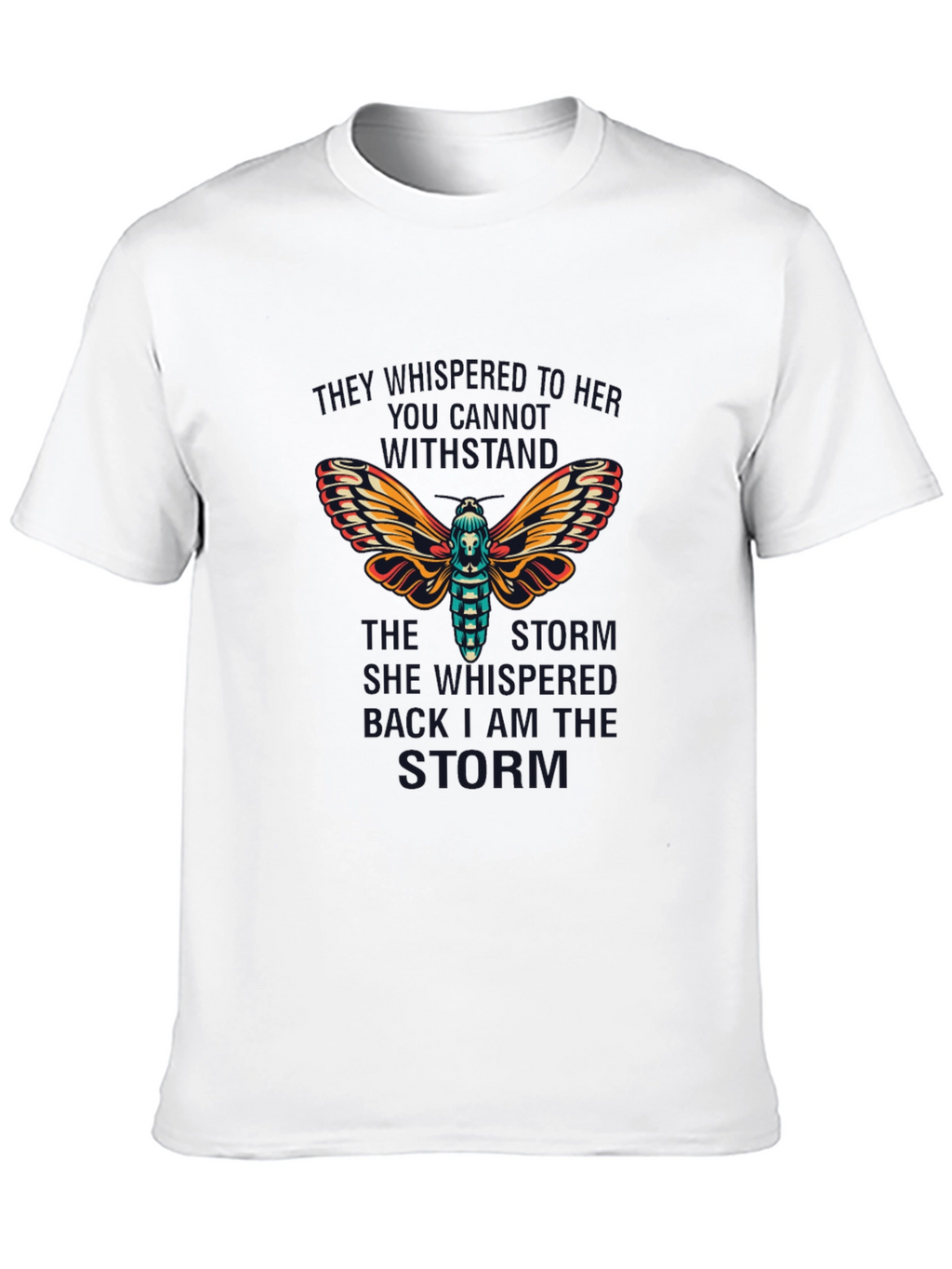 Moth Graphic T-Shirt: She Whisper Back