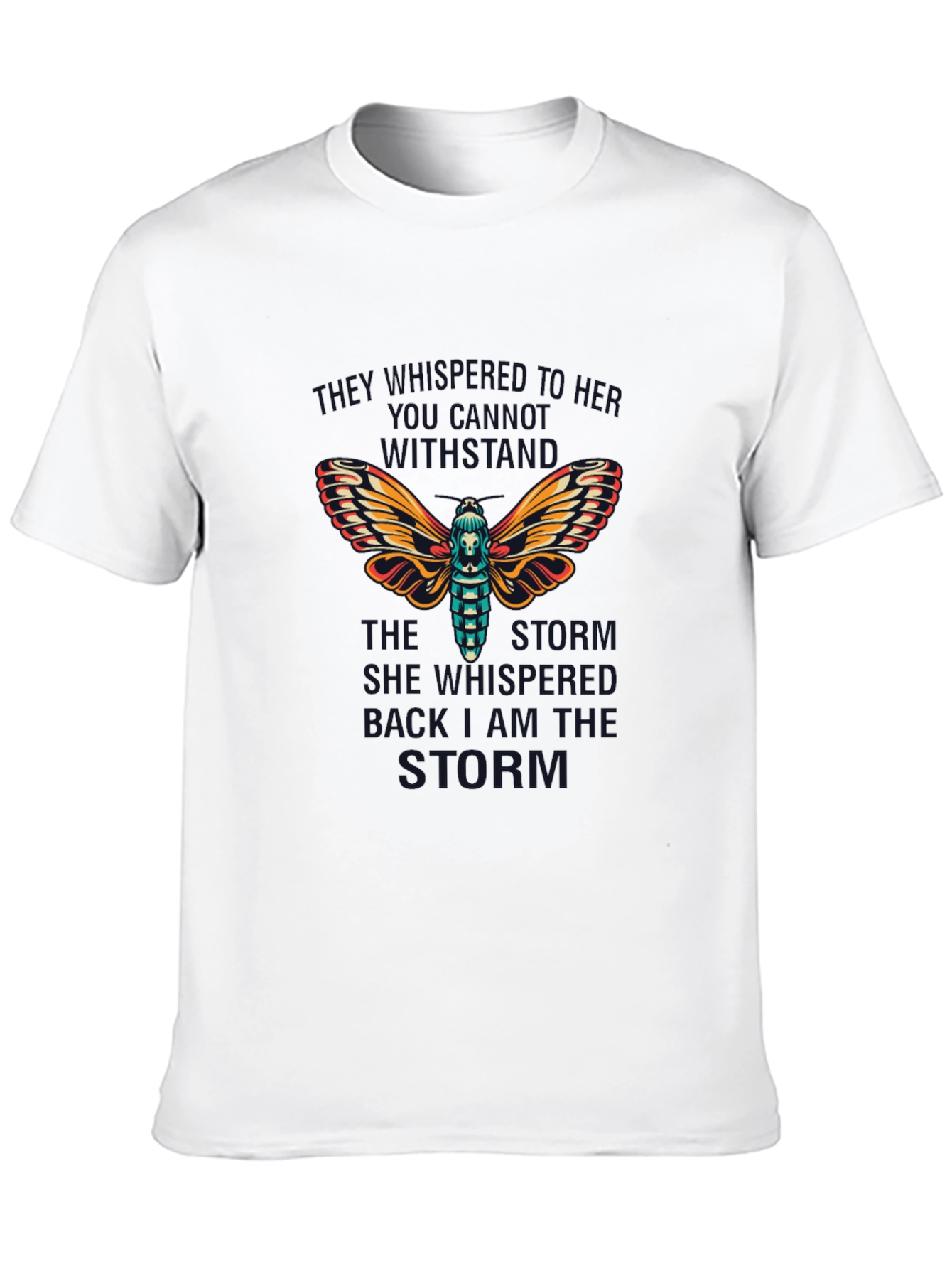 Moth Graphic T-Shirt: She Whisper Back