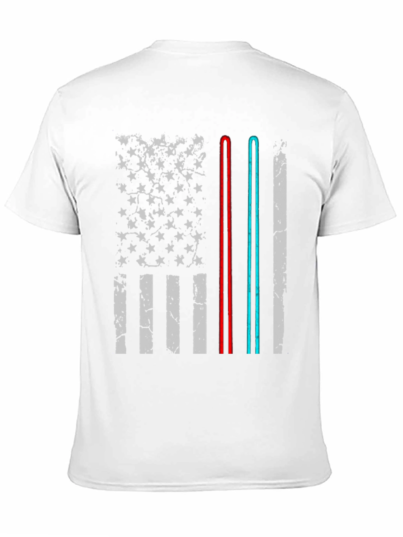 American Flag Lightsaber Graphic Tee