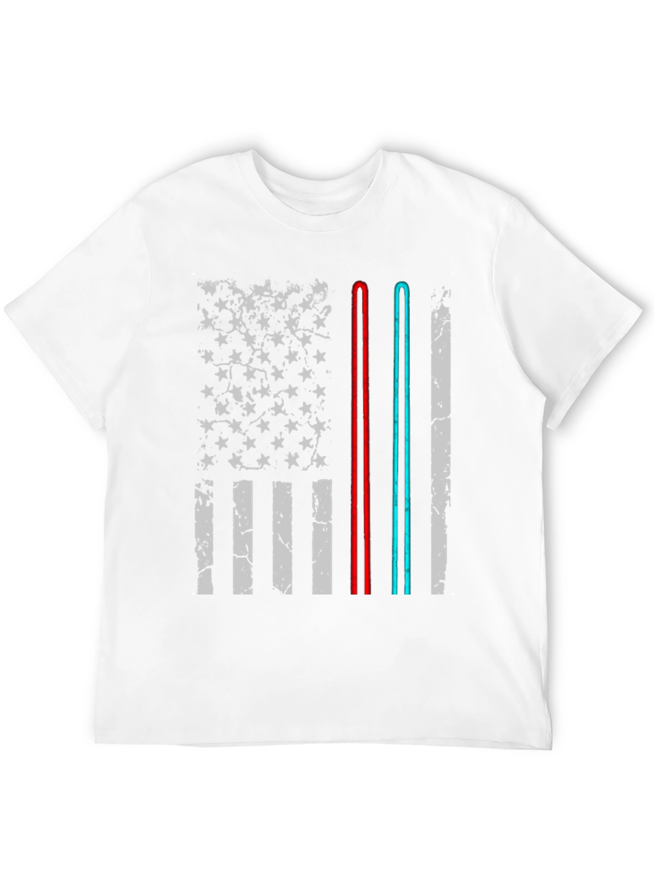 American Flag Lightsaber Graphic Tee