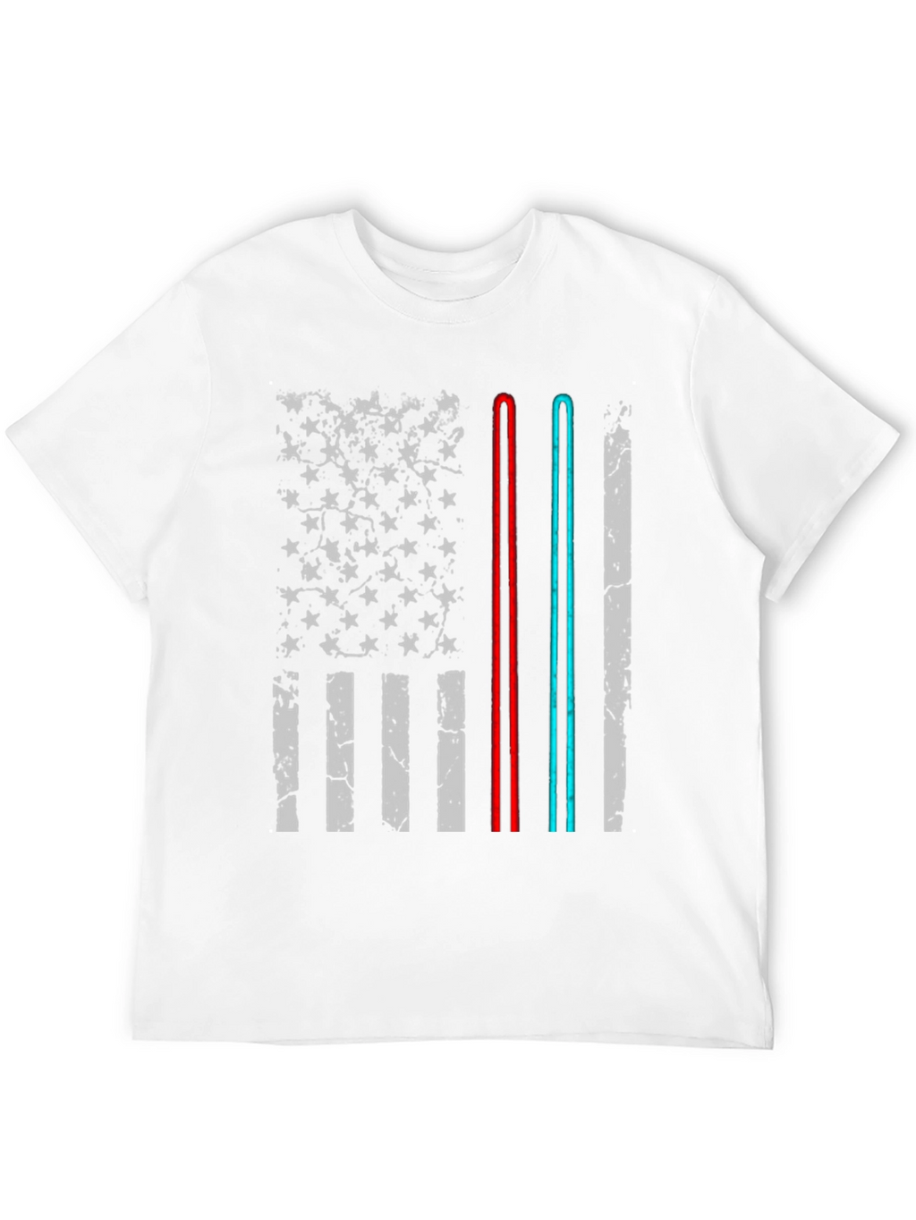 American Flag Lightsaber Graphic Tee