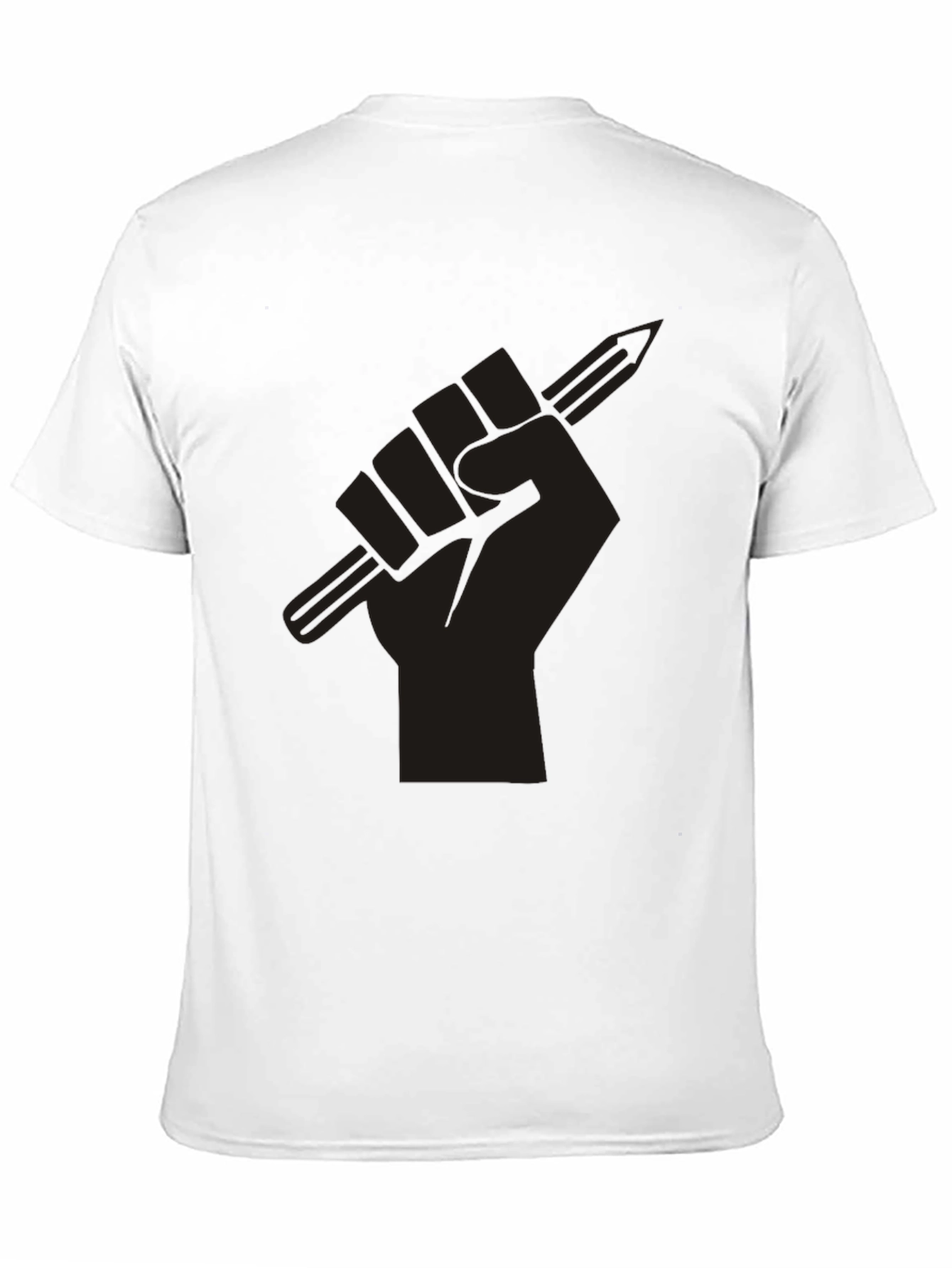 Black Power Fist Pencil Graphic T-Shirt