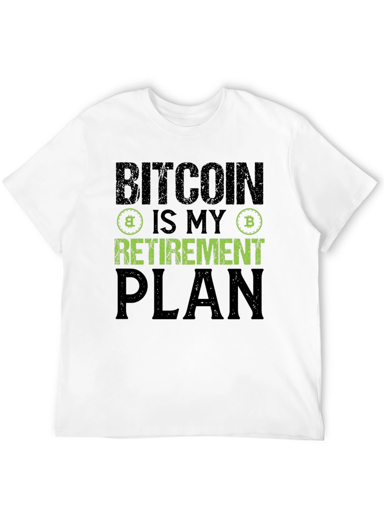 Bitcoin Retirement Plan Black T-Shirt Crypto Investor