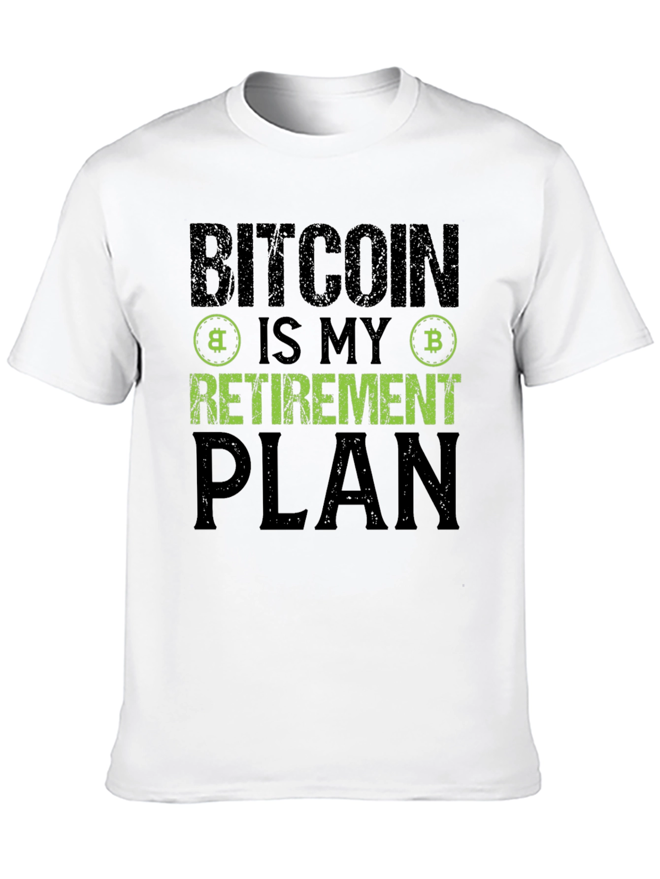 Bitcoin Retirement Plan Black T-Shirt Crypto Investor