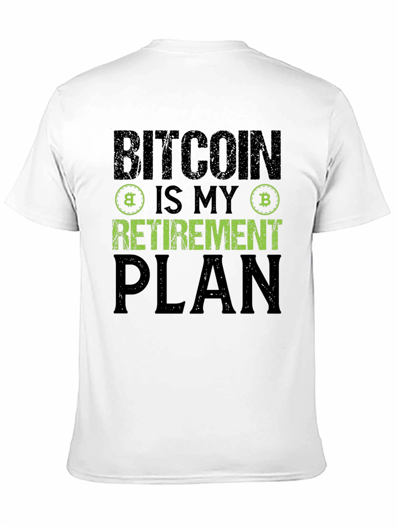 Bitcoin Retirement Plan Black T-Shirt Crypto Investor