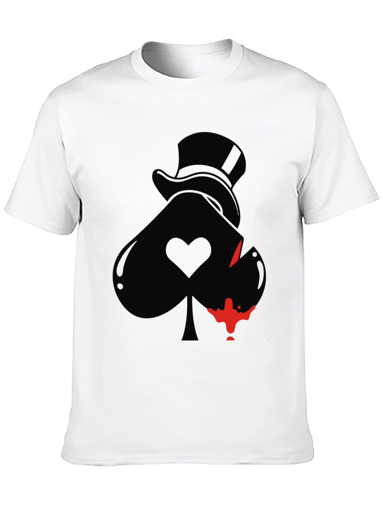 Ace Spade T-Shirt - Dark Humor Style