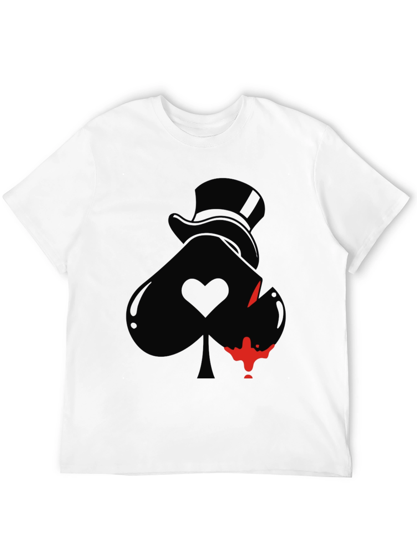 Ace Spade T-Shirt - Dark Humor Style