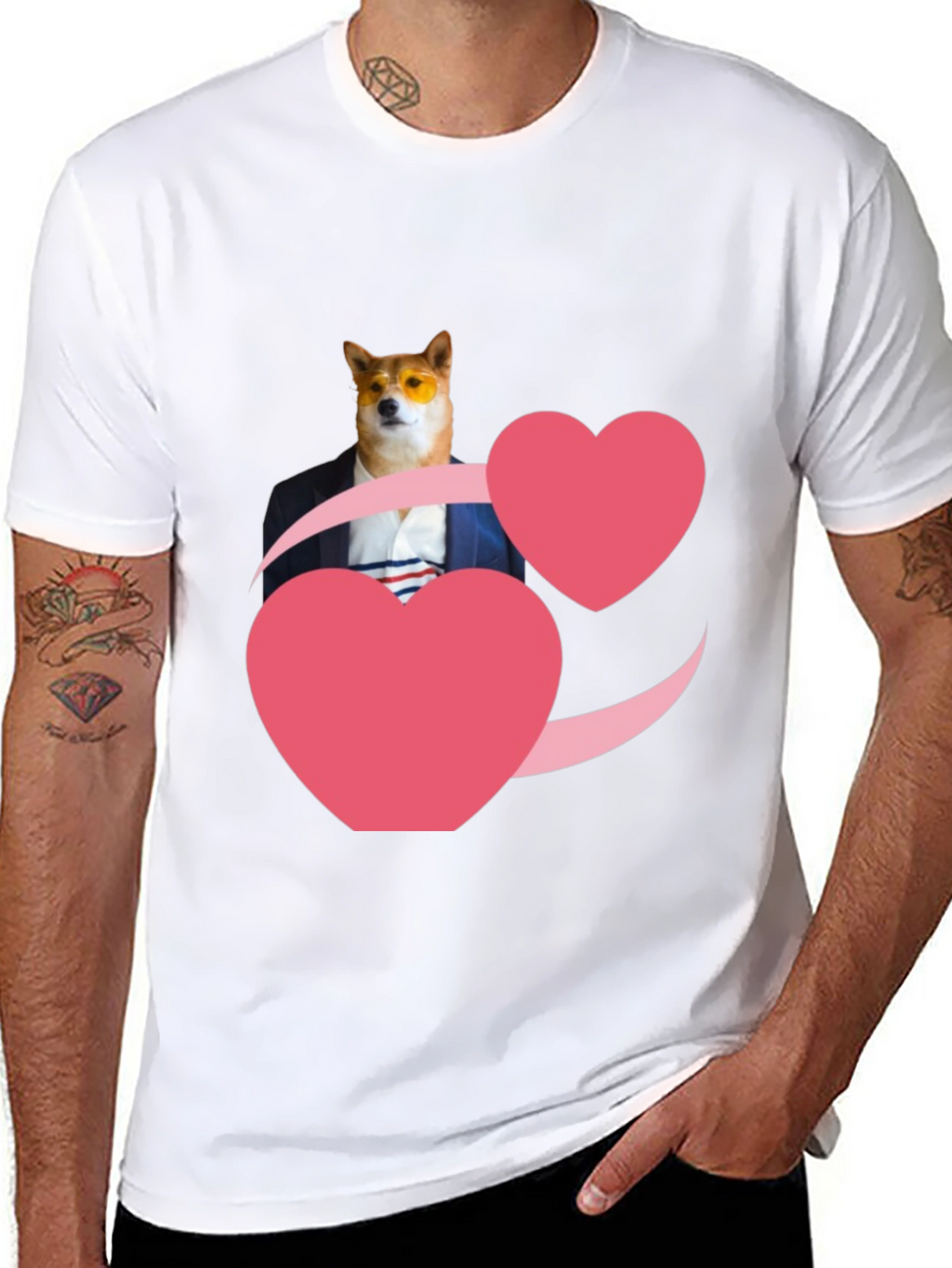 Doge Love T-Shirt - Black Graphic Tee