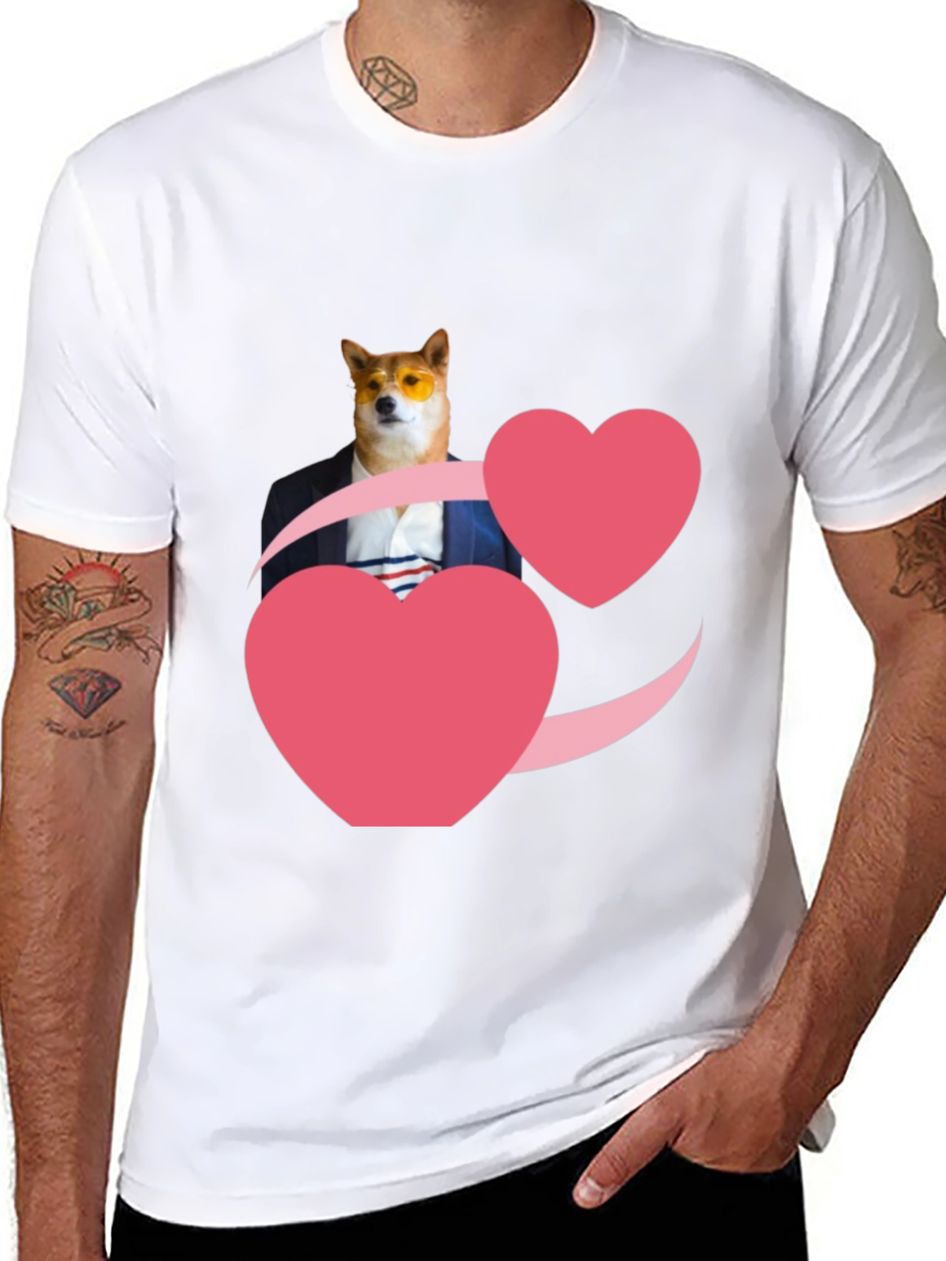 Doge Love T-Shirt - Black Graphic Tee
