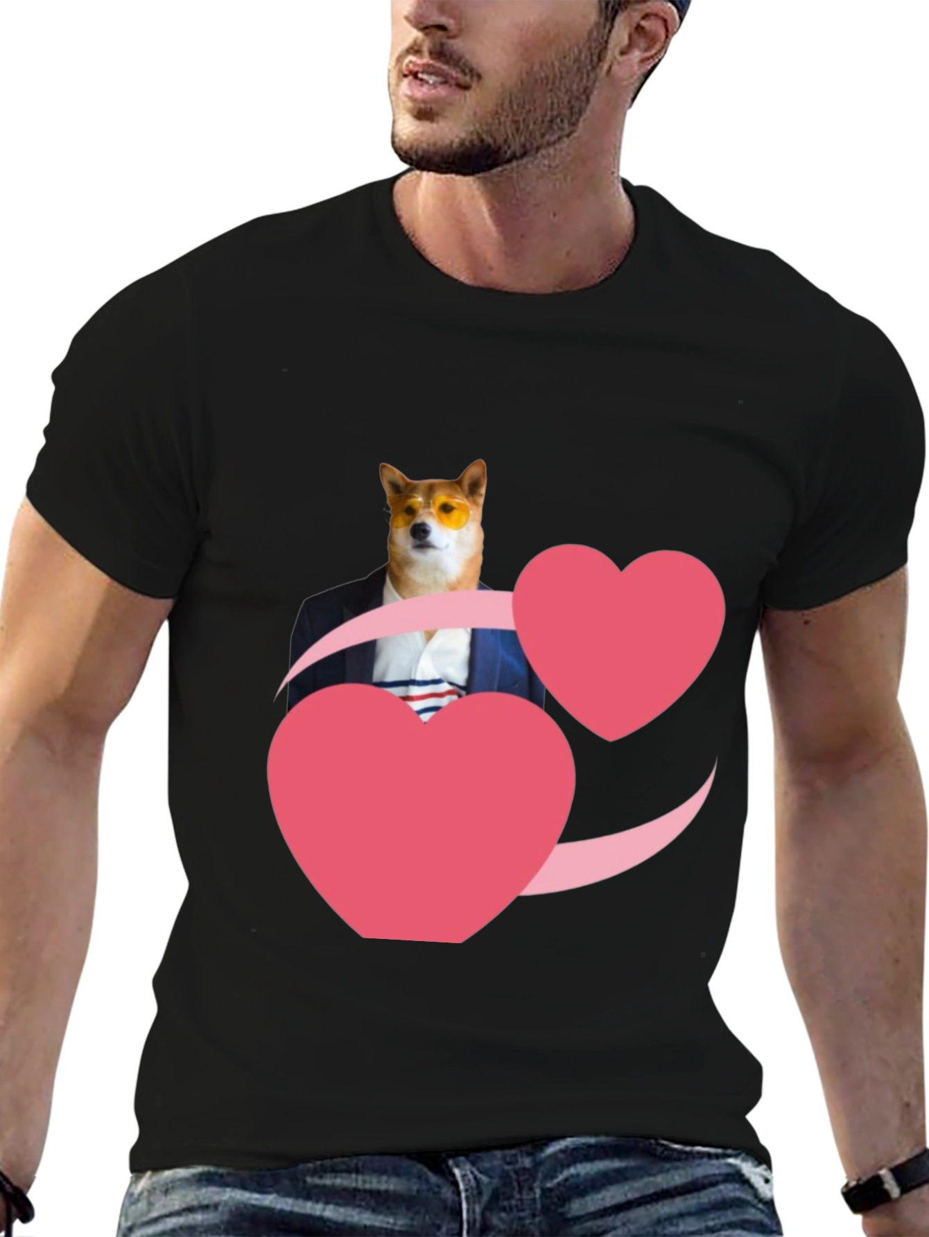 Doge Love T-Shirt - Black Graphic Tee