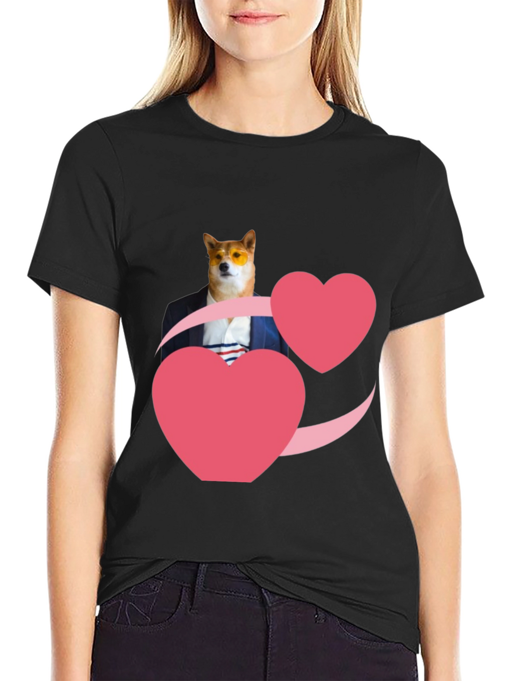 Doge Love T-Shirt - Black Graphic Tee