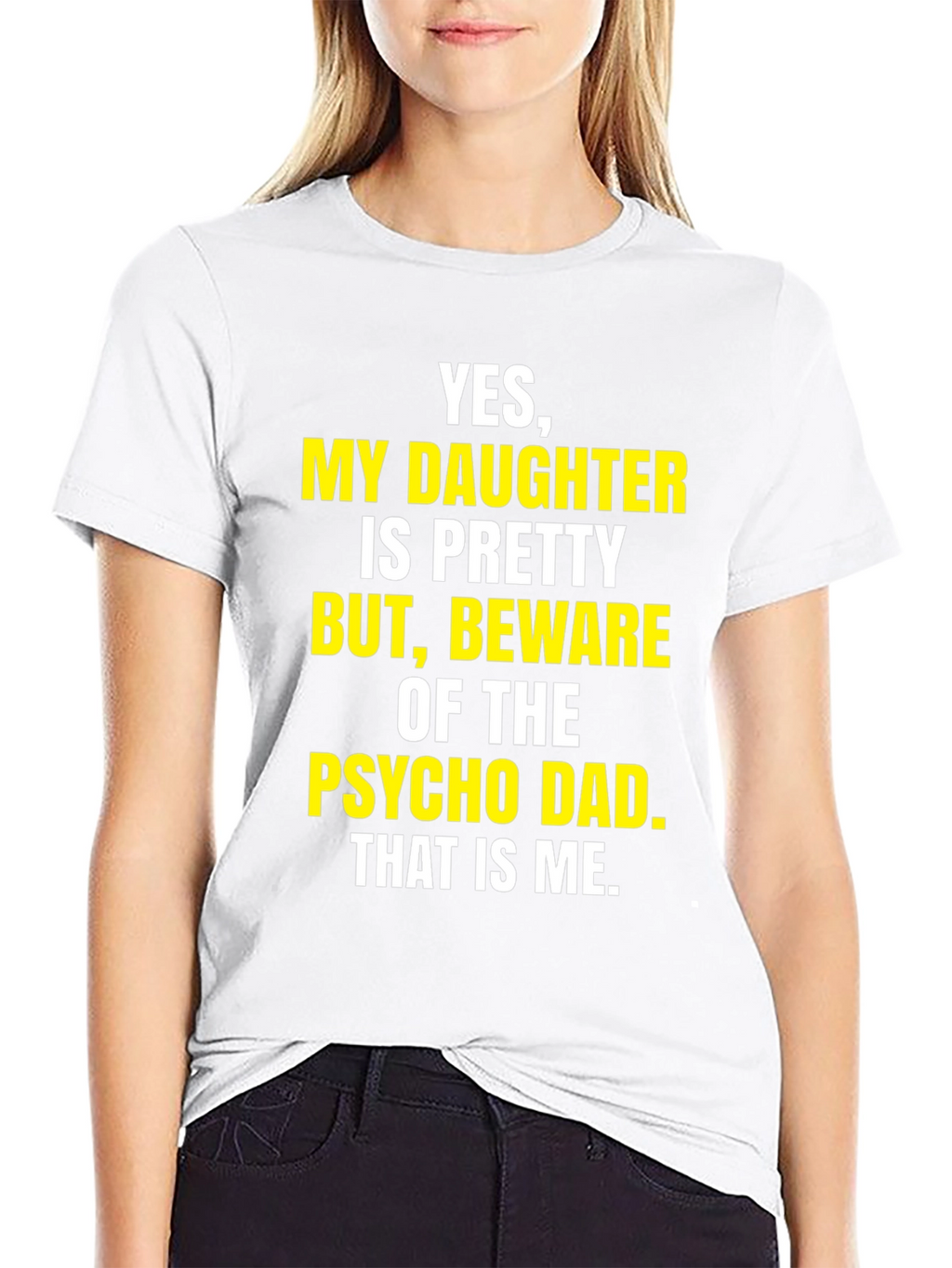 Beware Psycho Dad T-Shirt Funny Dad Tee