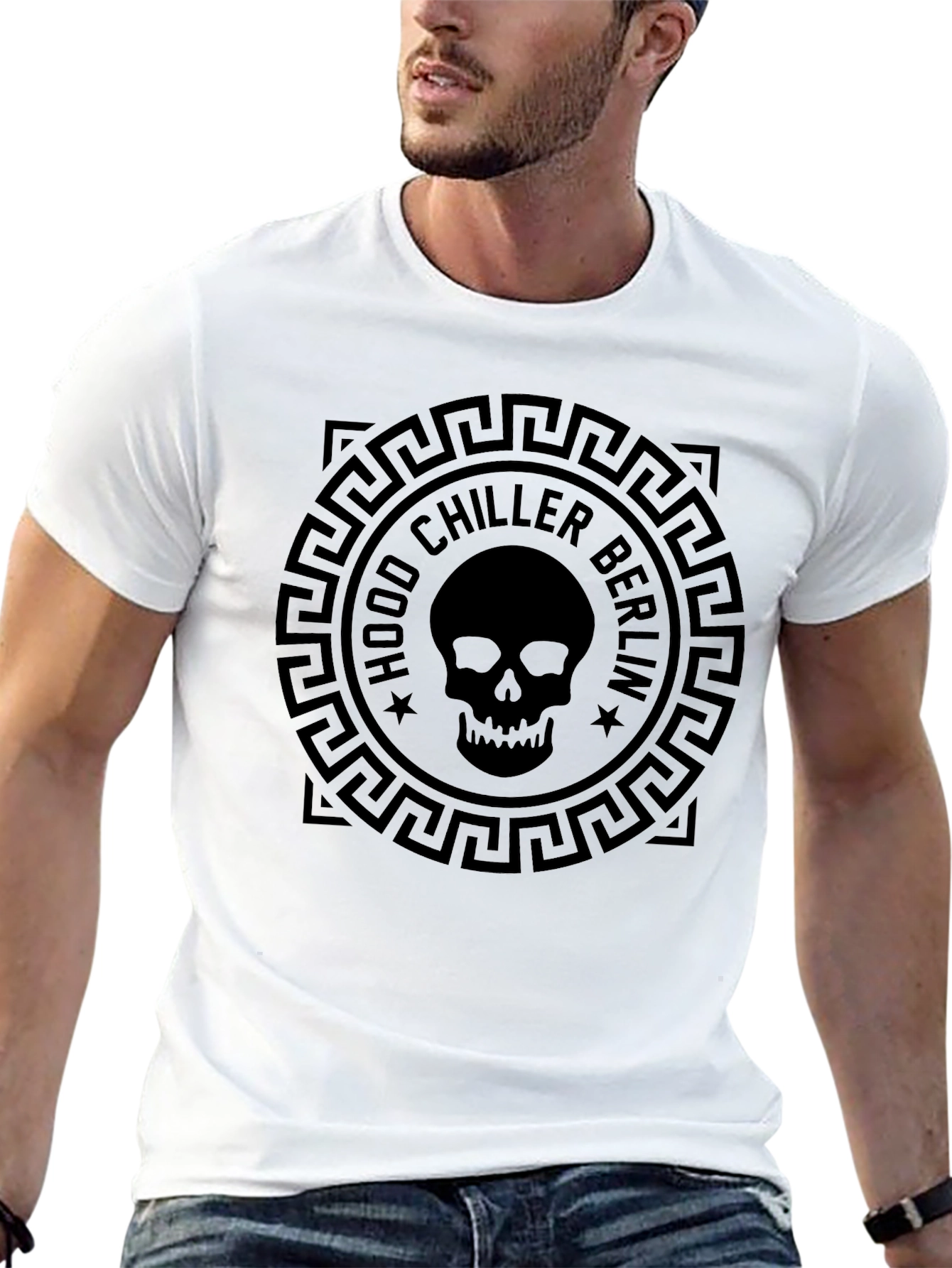 Hood Chiller Berlin Graphic Tee - Skull Design