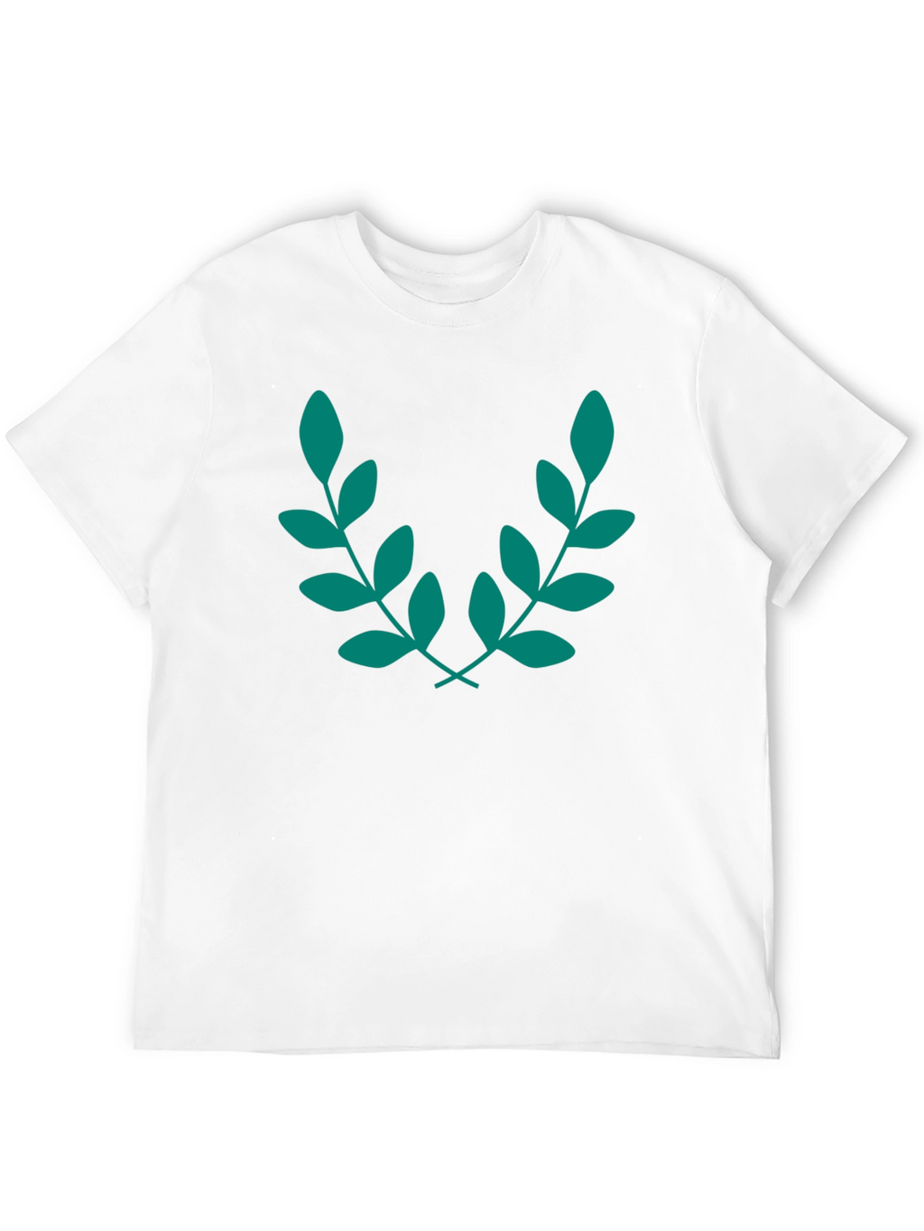 Elegant Leaf Branch Black T-Shirt