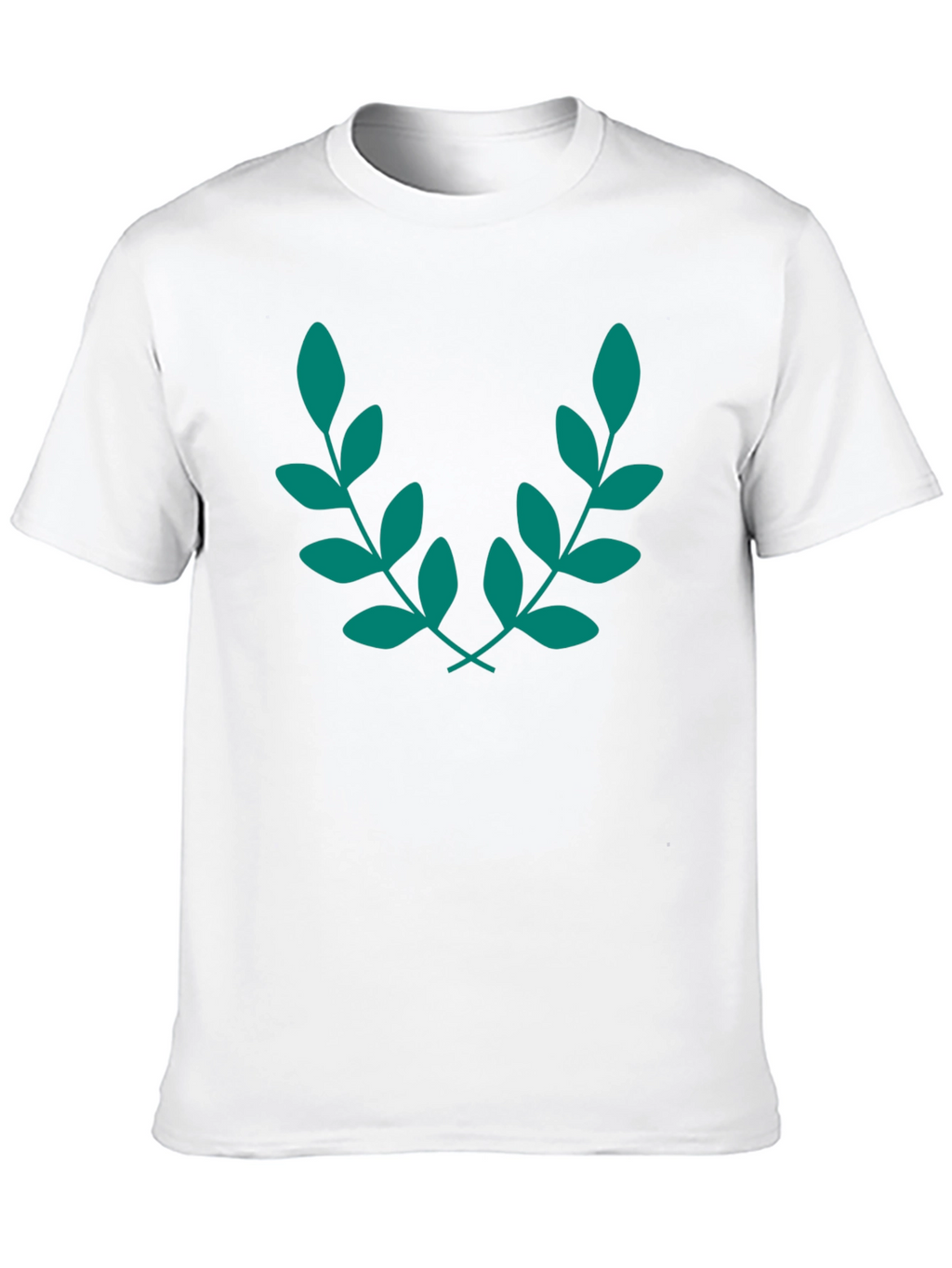 Elegant Leaf Branch Black T-Shirt