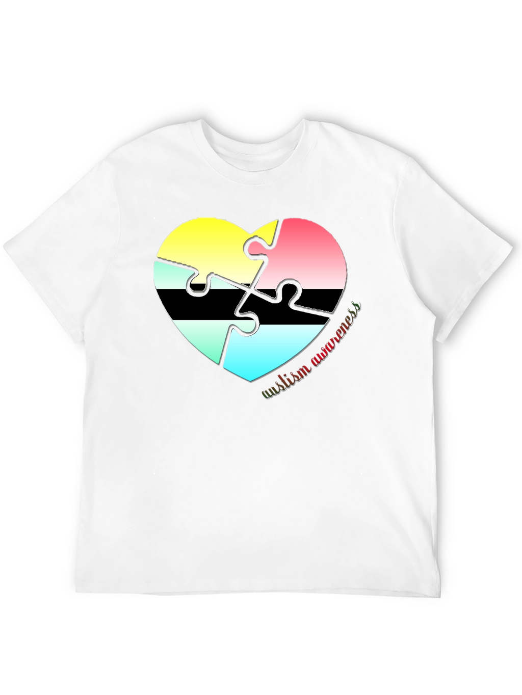 Autism Awareness Heart Puzzle T-Shirt