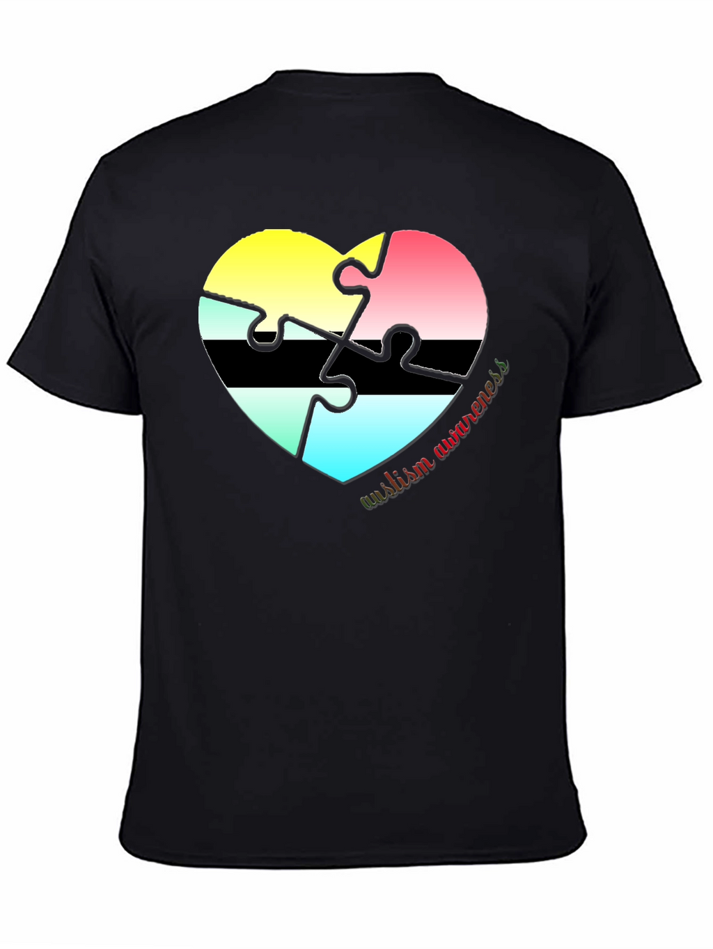 Autism Awareness Heart Puzzle T-Shirt