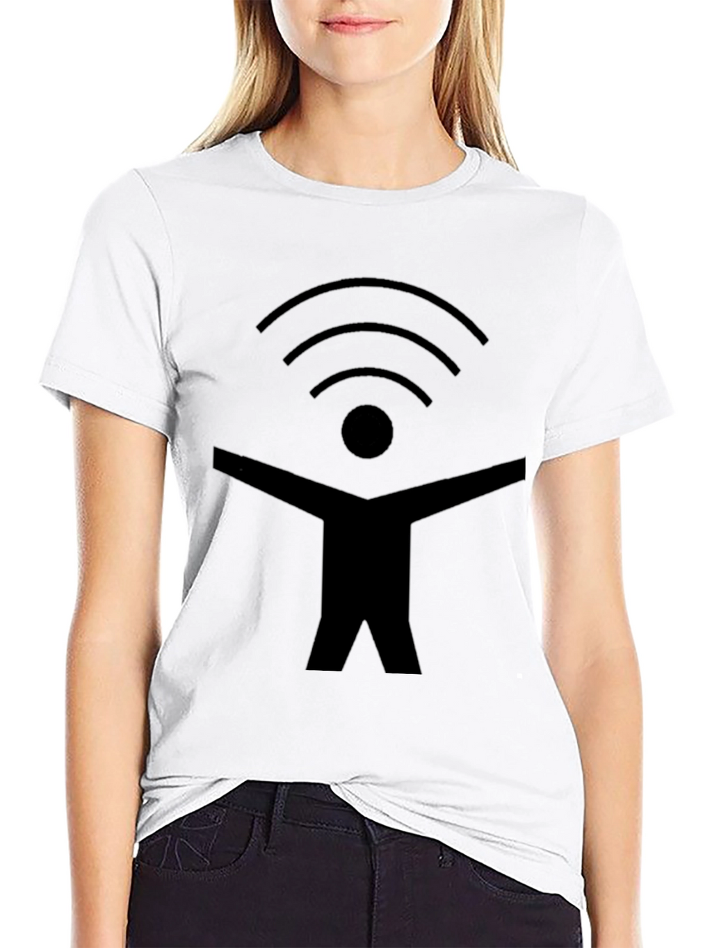 Connected Human T-Shirt - Black Graphic Tee