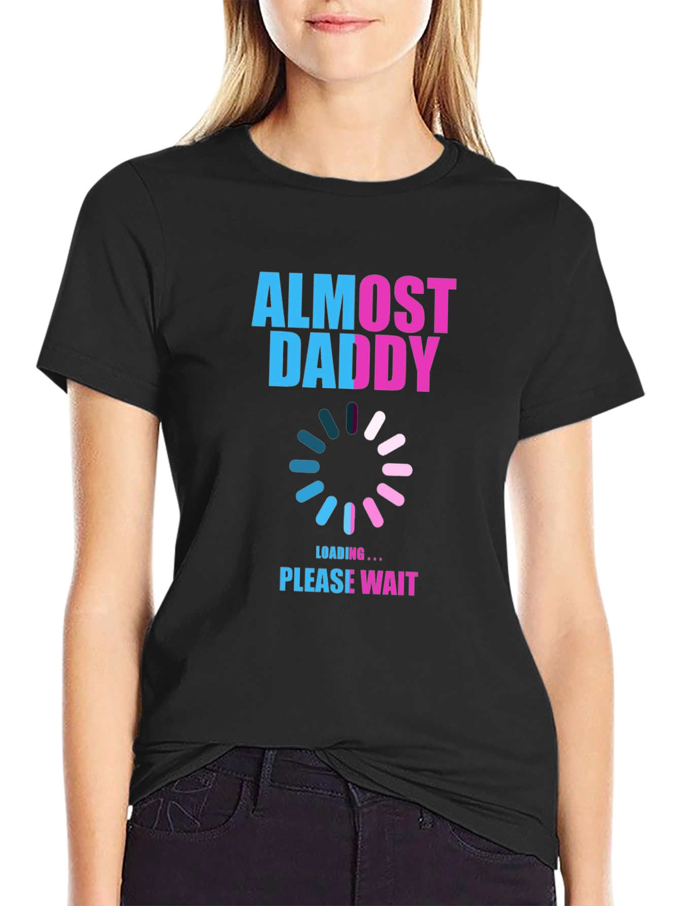 Almost Daddy Loading T-Shirt - New Dad Gift