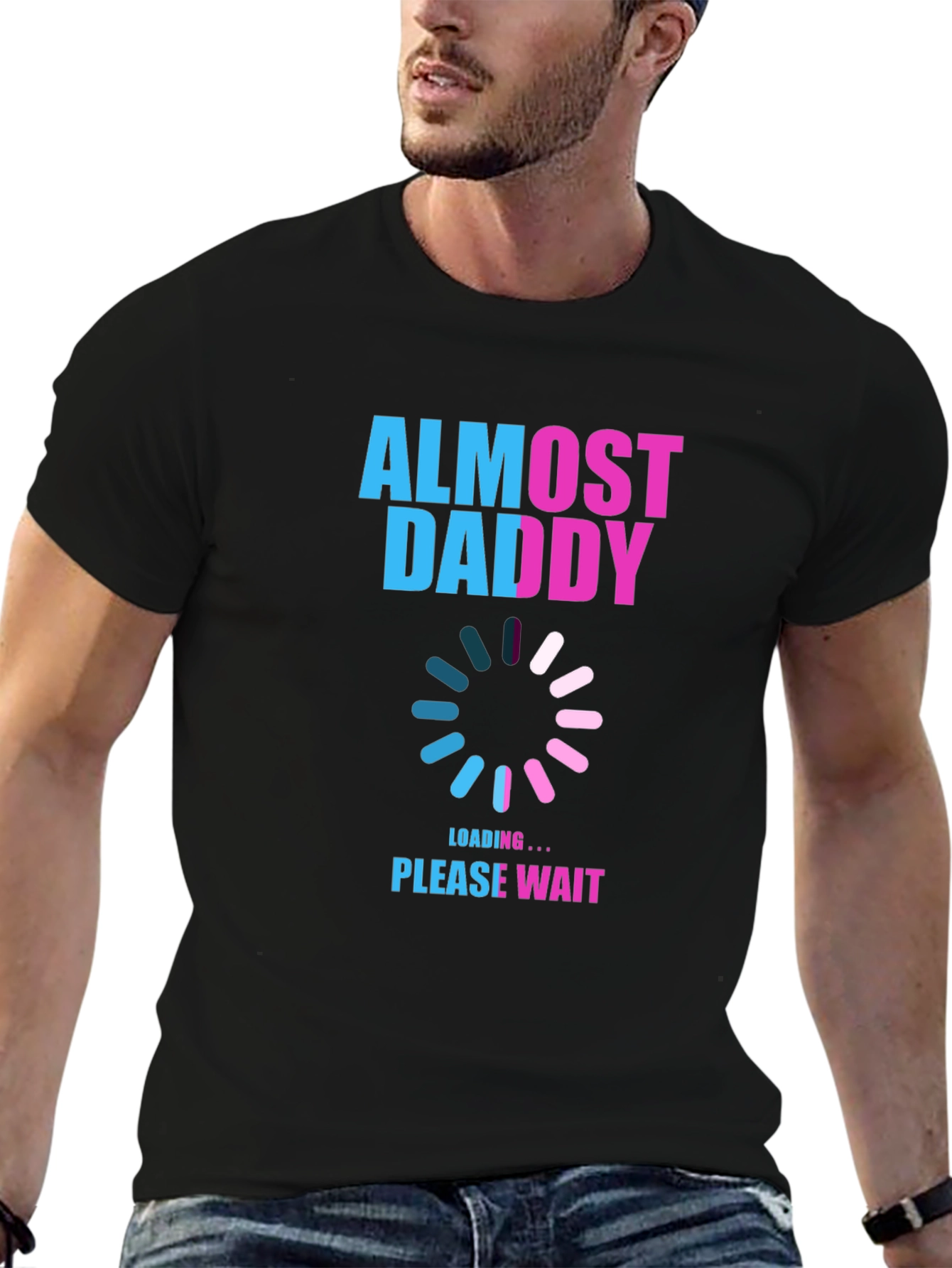 Almost Daddy Loading T-Shirt - New Dad Gift