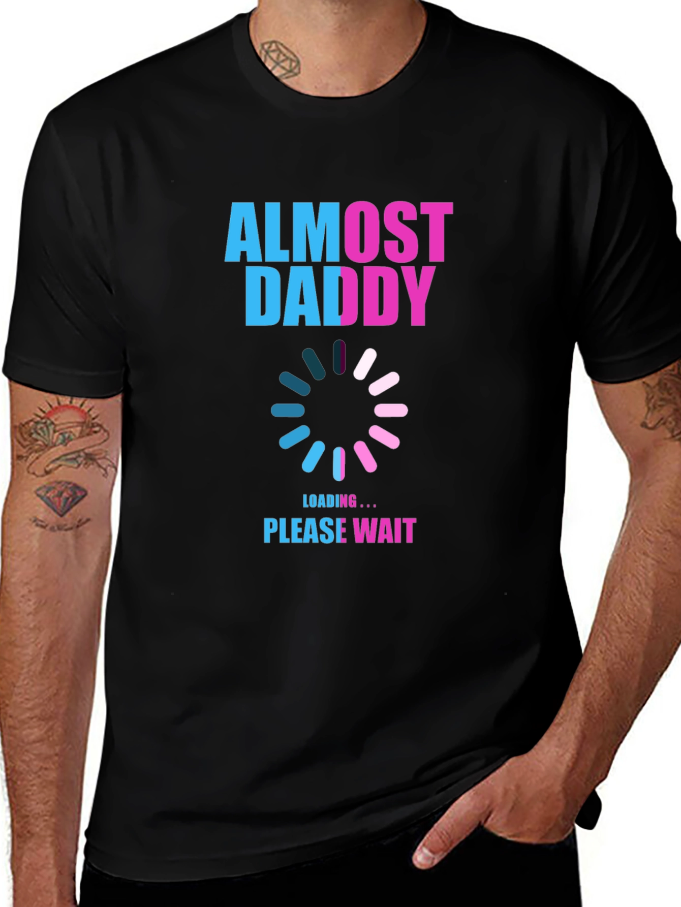 Almost Daddy Loading T-Shirt - New Dad Gift