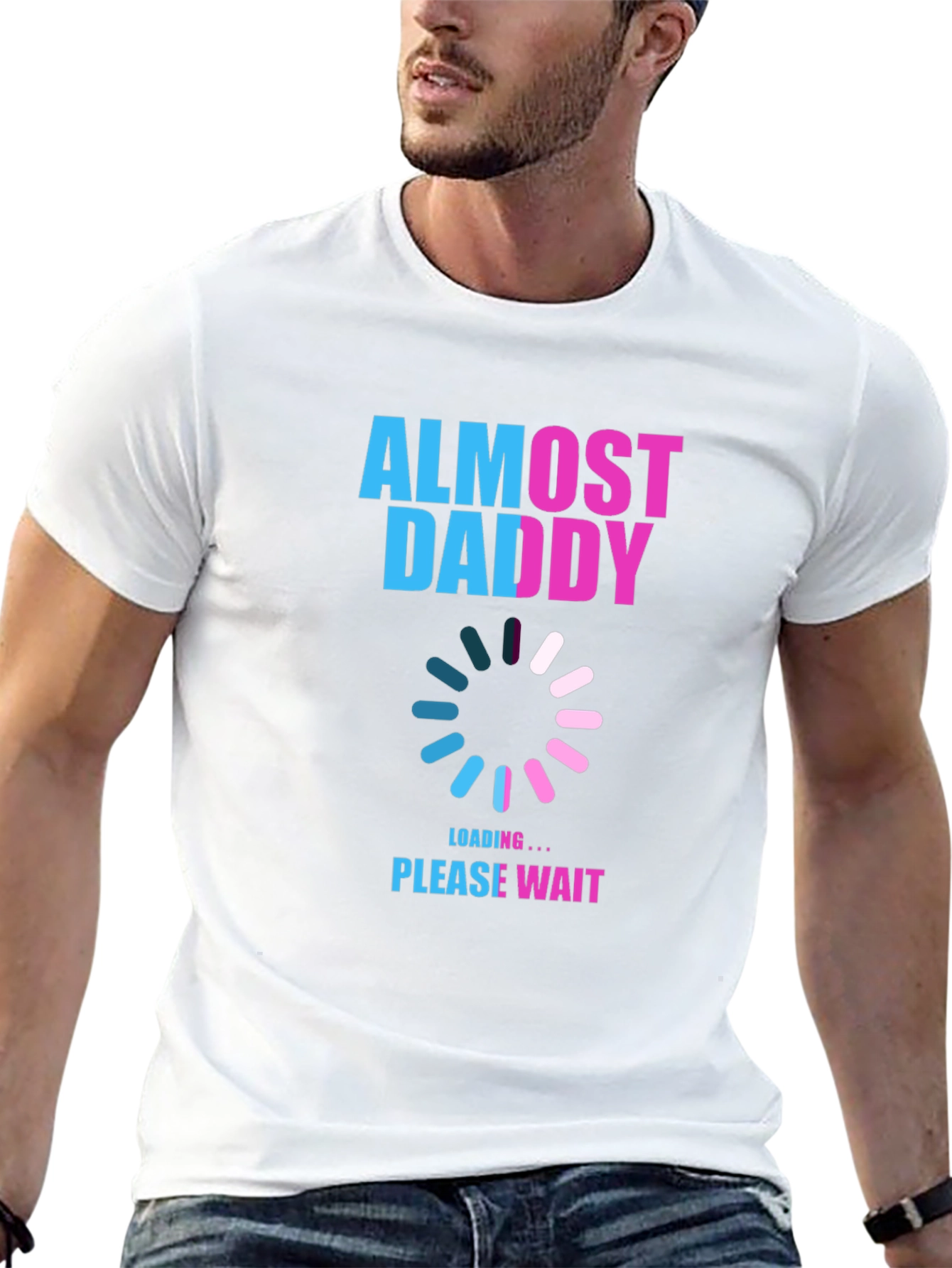 Almost Daddy Loading T-Shirt - New Dad Gift