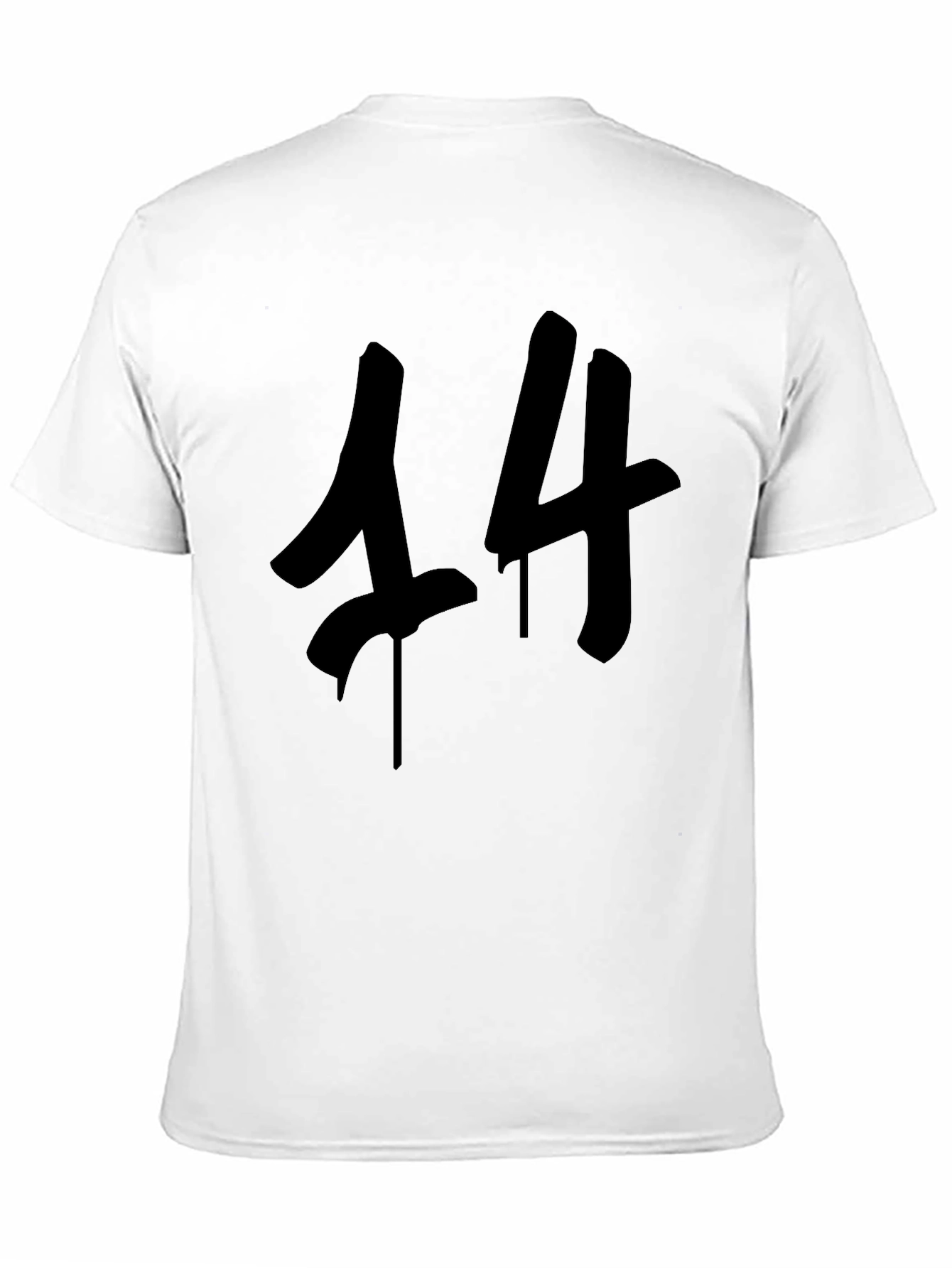 Black 14 Graphic Tee - Trendy Streetwear T-Shirt