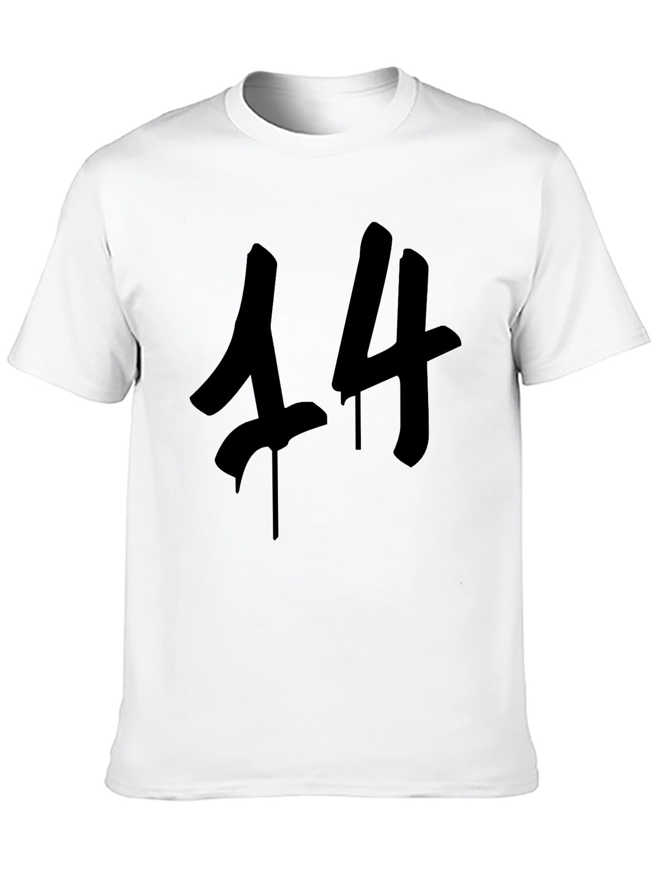 Black 14 Graphic Tee - Trendy Streetwear T-Shirt