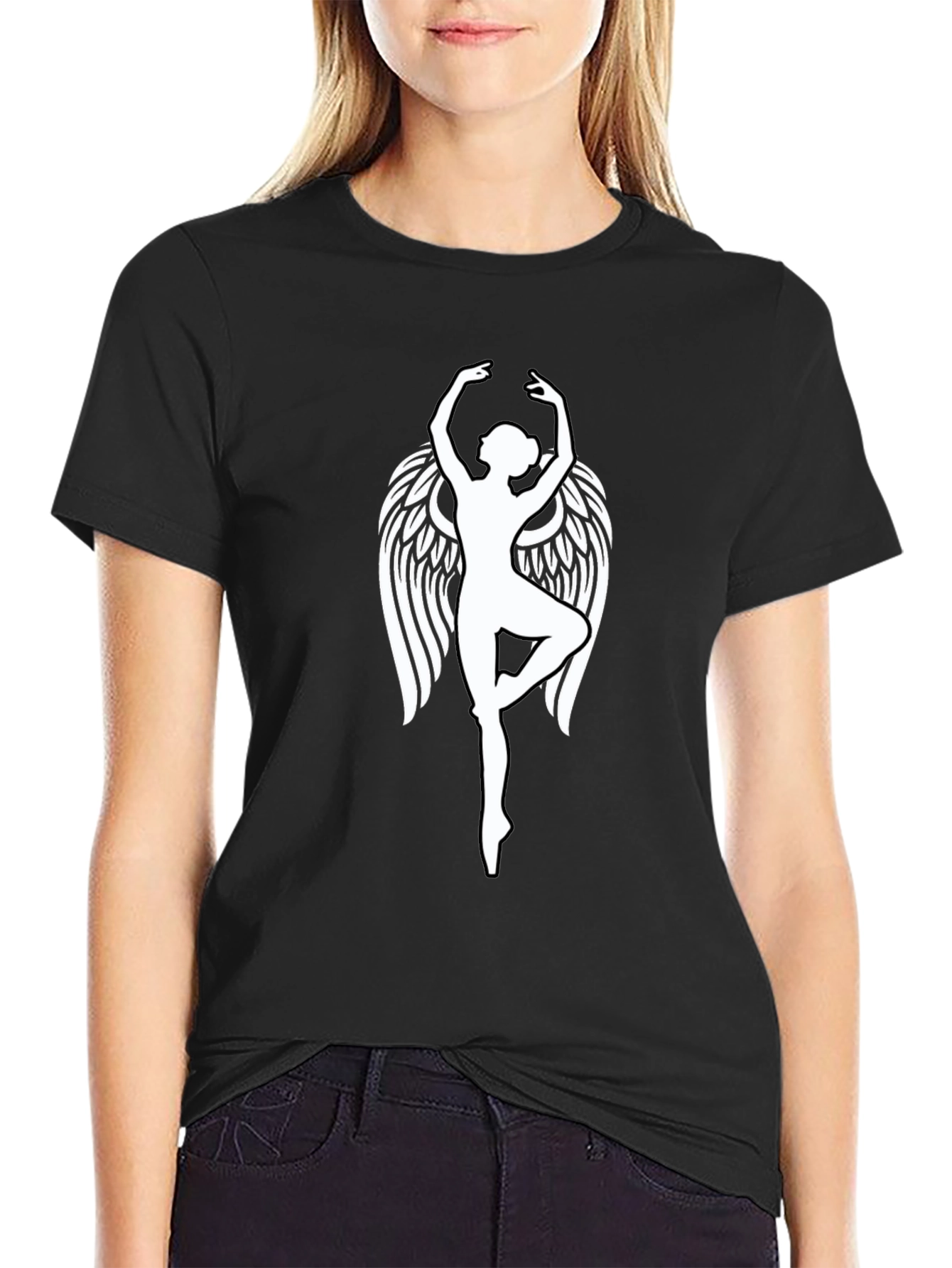 Angel Dancer Graphic Tee - Soft Cotton Blend