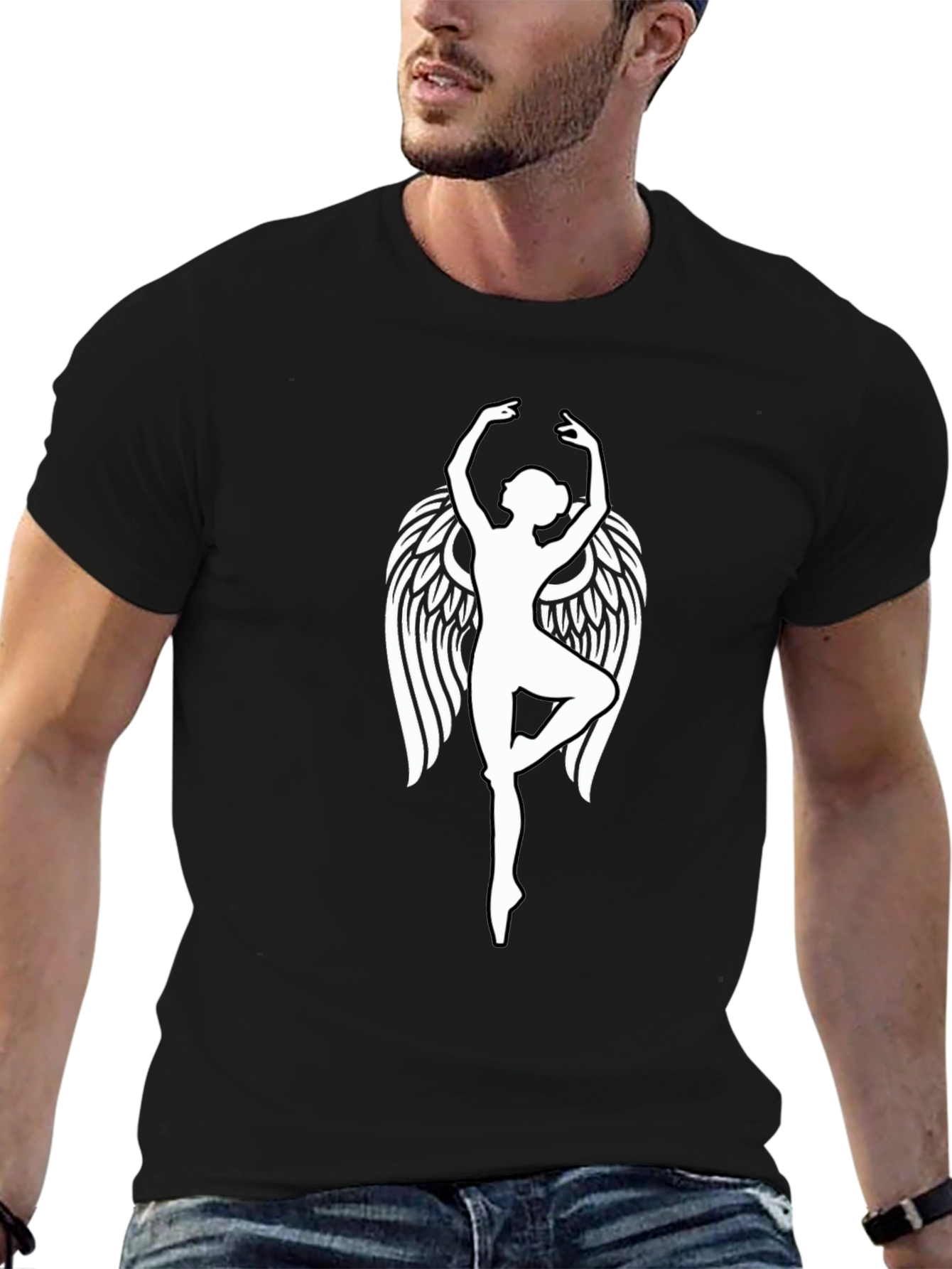 Angel Dancer Graphic Tee - Soft Cotton Blend