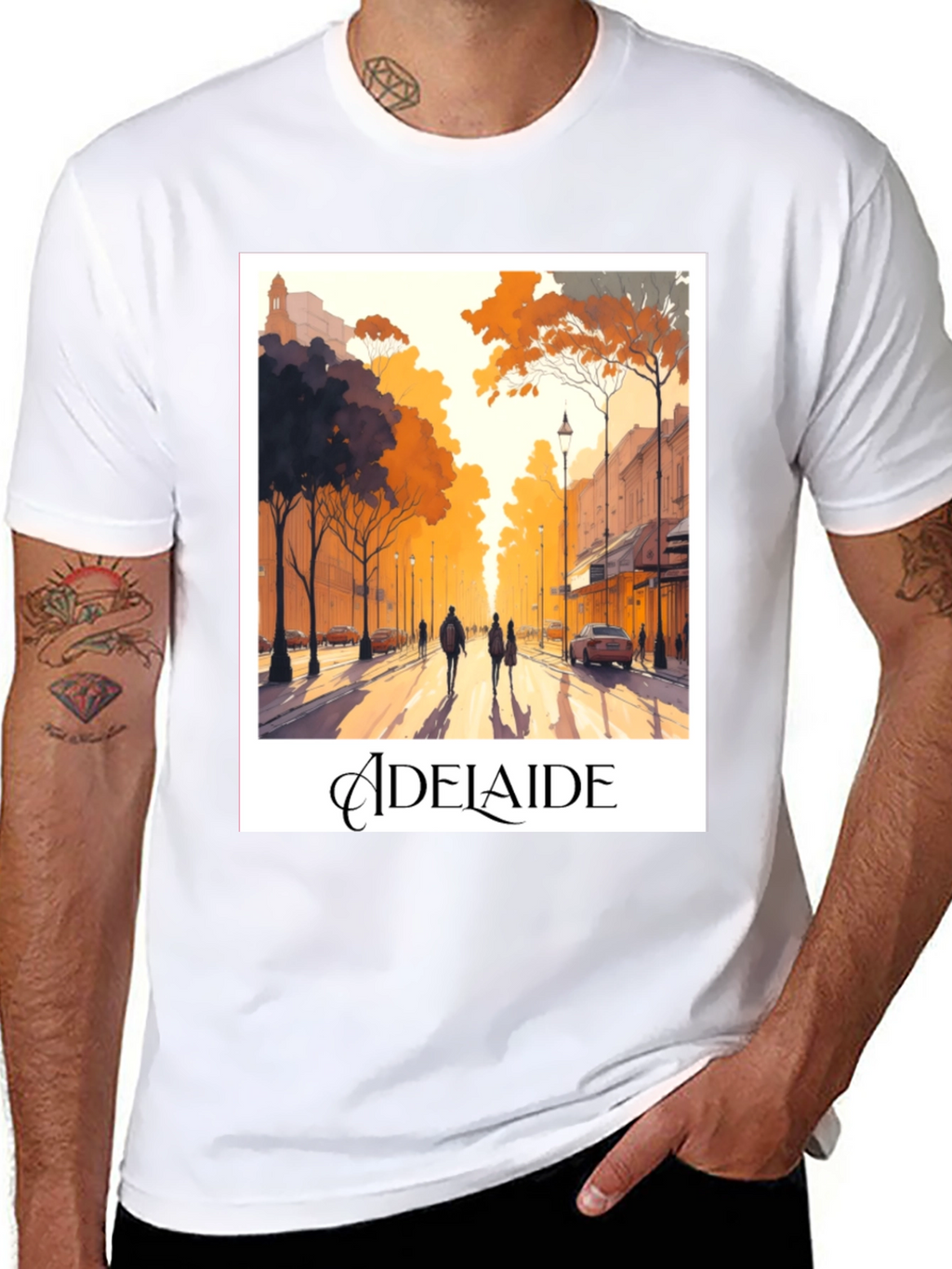 Adelaide Street Scene Graphic Tee