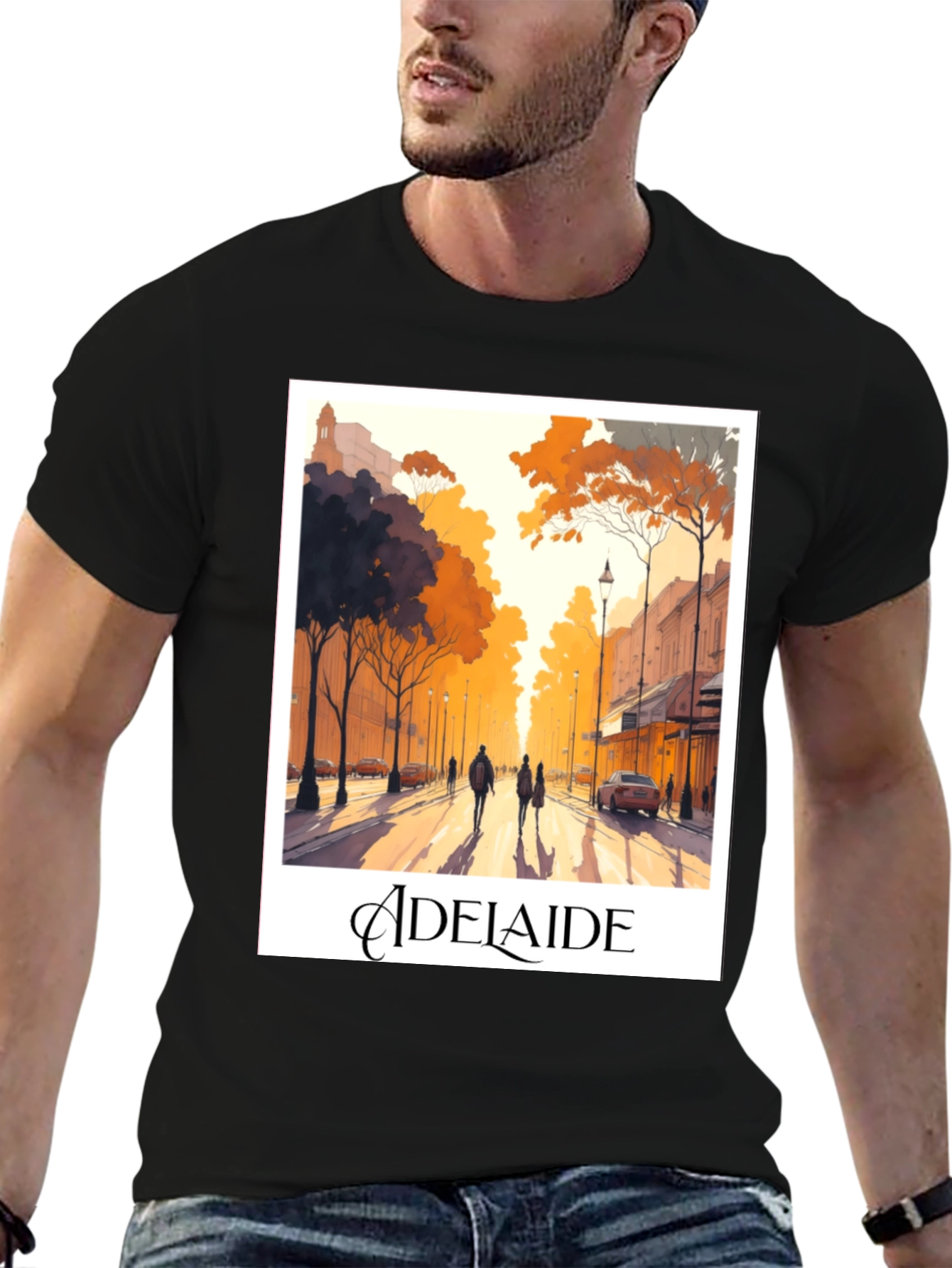 Adelaide Street Scene Graphic Tee